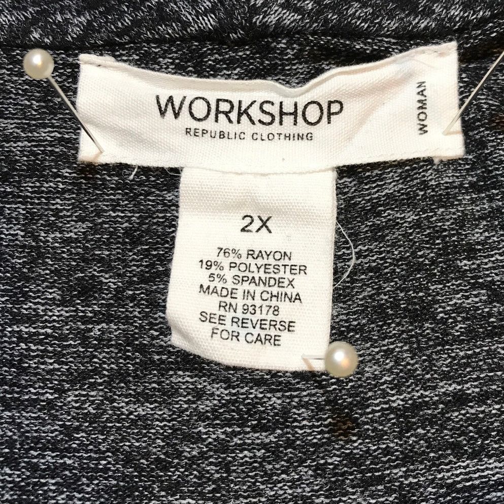 Other Workshop Public Clothing Gray Cardigan Sweater 2X Size XXL / US 16-18 / IT 52-54 - 3 Thumbnail
