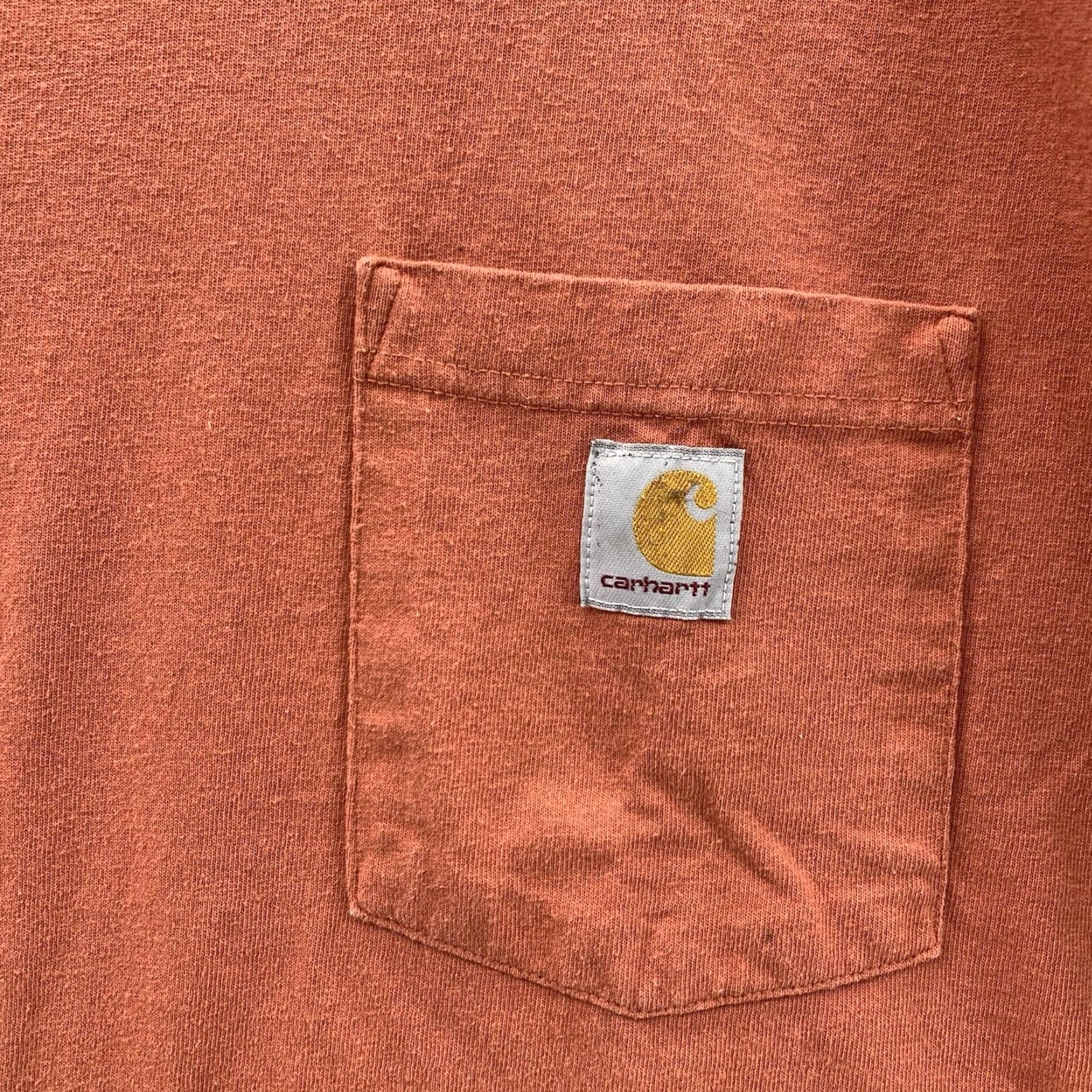 Carhartt Carhartt Pocket T-Shirt Mens Medium Orange Loose Y2K Workwear Outdoor Streetwear Size US M / EU 48-50 / 2 - 2 Thumbnail