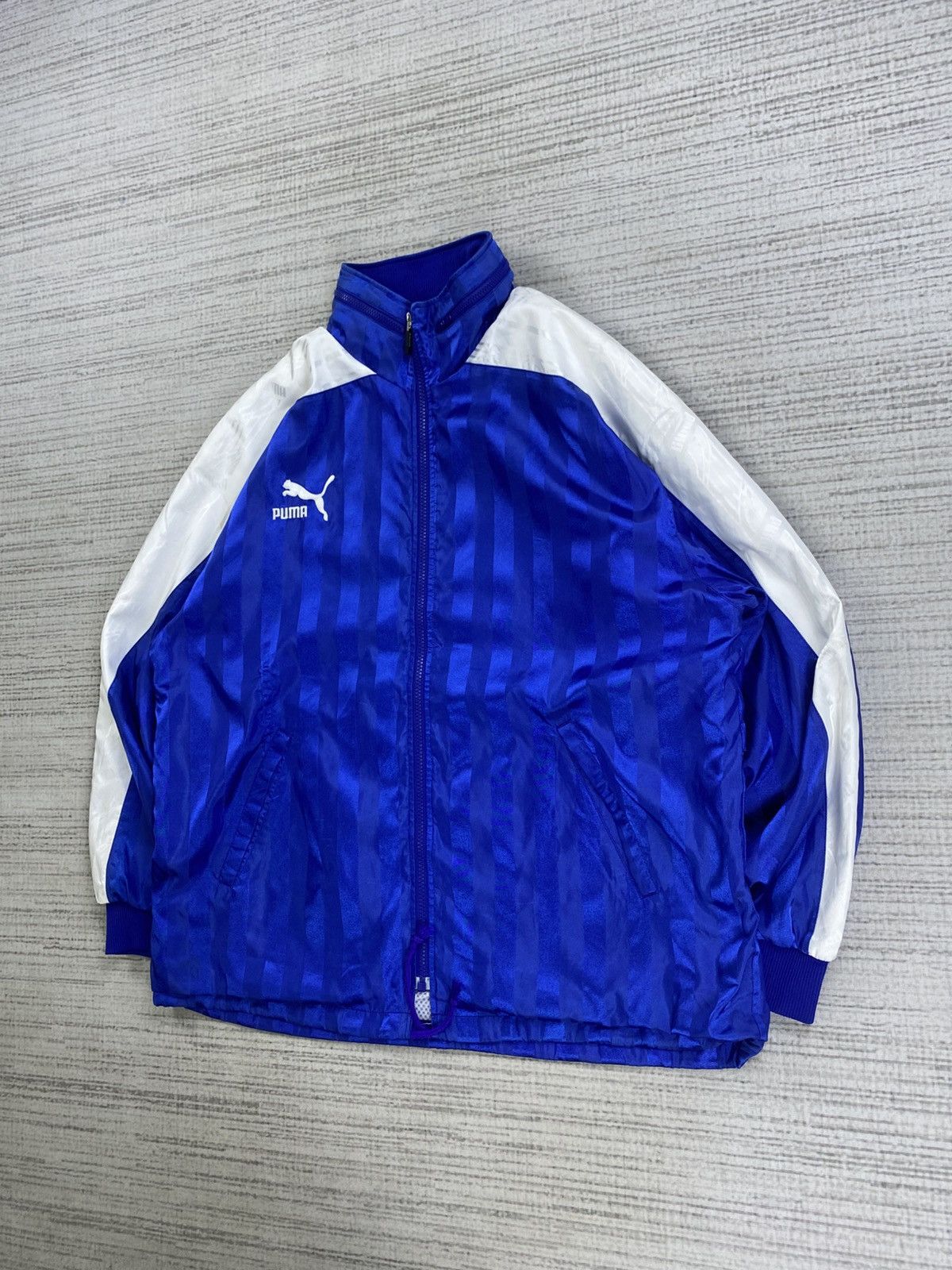 Japanese Brand × Puma × Vintage Vintage Puma Stripes Design Embroidery Logo Zipper Jacket Size US L / EU 52-54 / 3 - 4 Thumbnail
