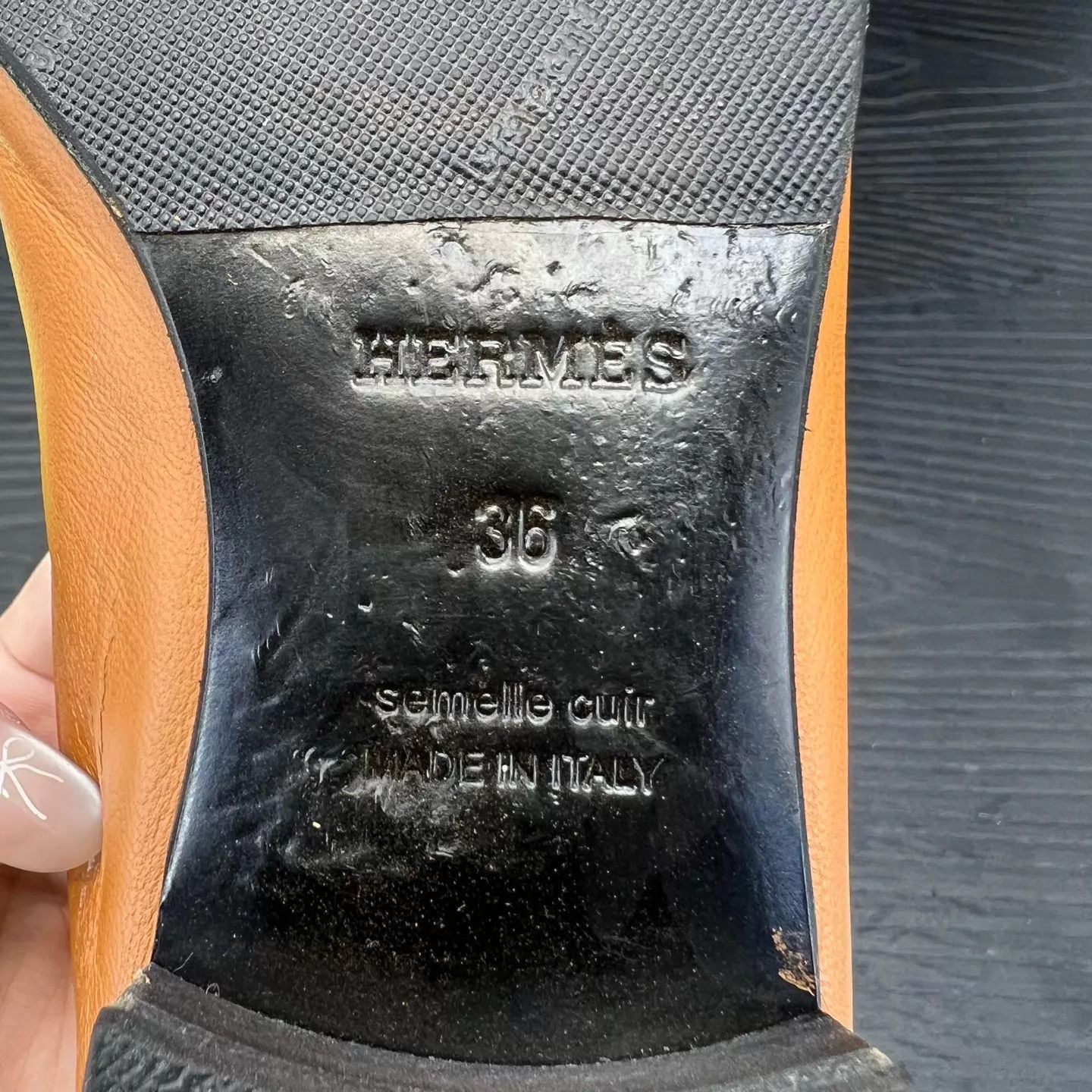 Hermes Hermès H Buckle Loafer Caramel 36 Size US 5.5 / IT 35.5 - 7 Thumbnail