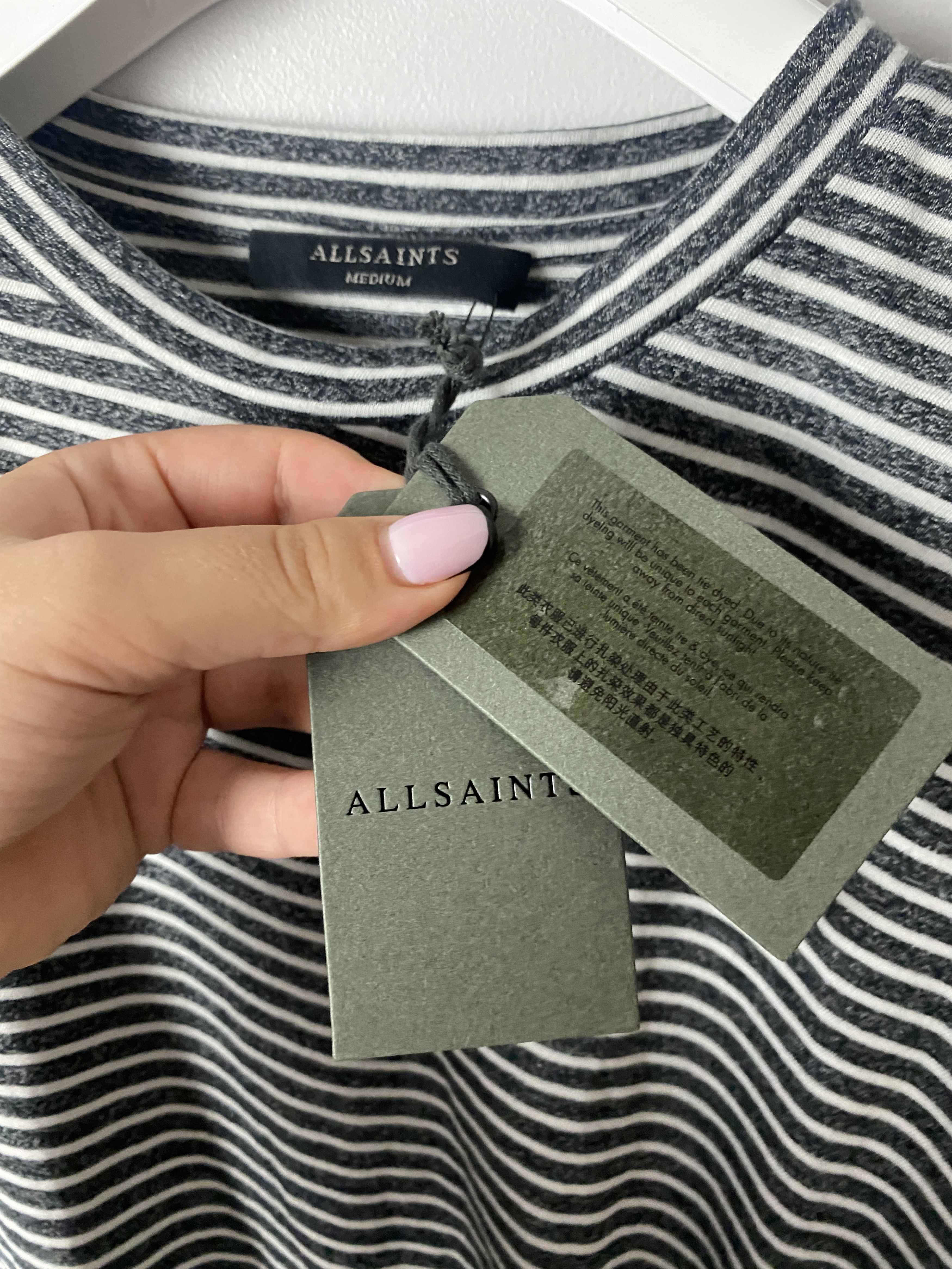 Allsaints All Saints Ahley Grade tee t-shirt tee ombre striped Size M / US 6-8 / IT 42-44 - 4 Thumbnail