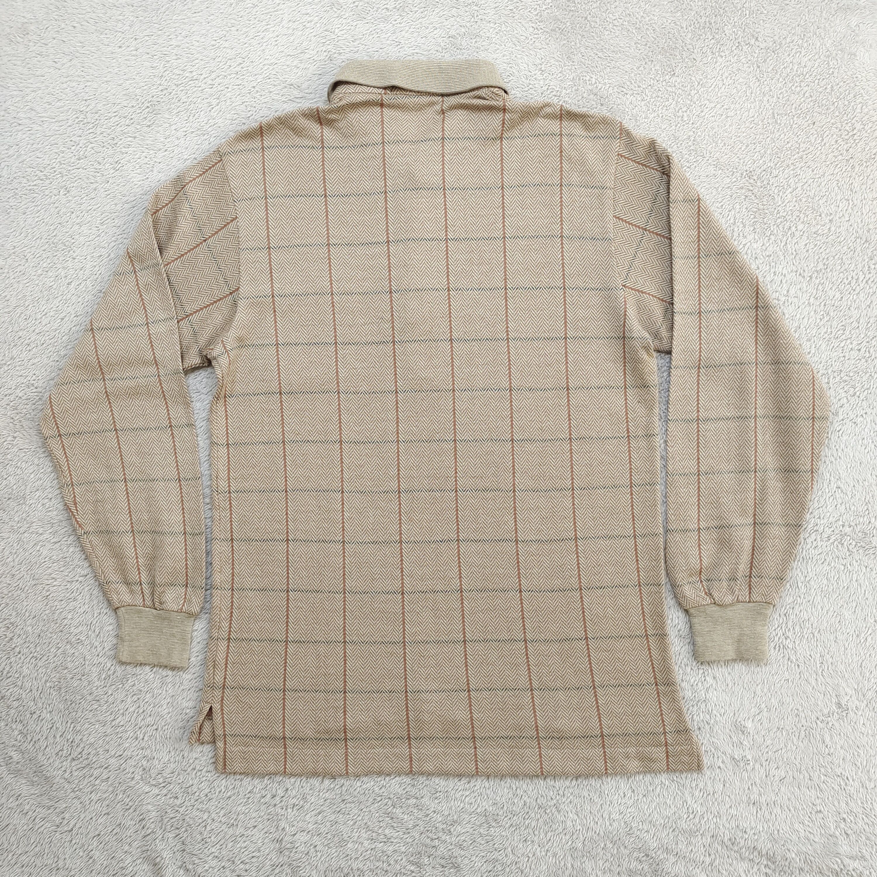 Burberry 90s BURBERRYS HERRINGBONE TATTERSALL WINDOWPANE POLO L Size US L / EU 52-54 / 3 - 2 Thumbnail