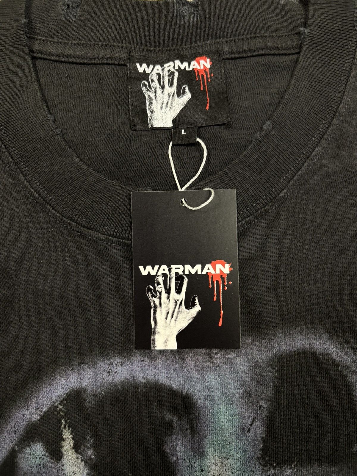 Vintage Warman Soul Light Graphic T-Shirt, Black Size US L / EU 52-54 / 3 - 7 Thumbnail