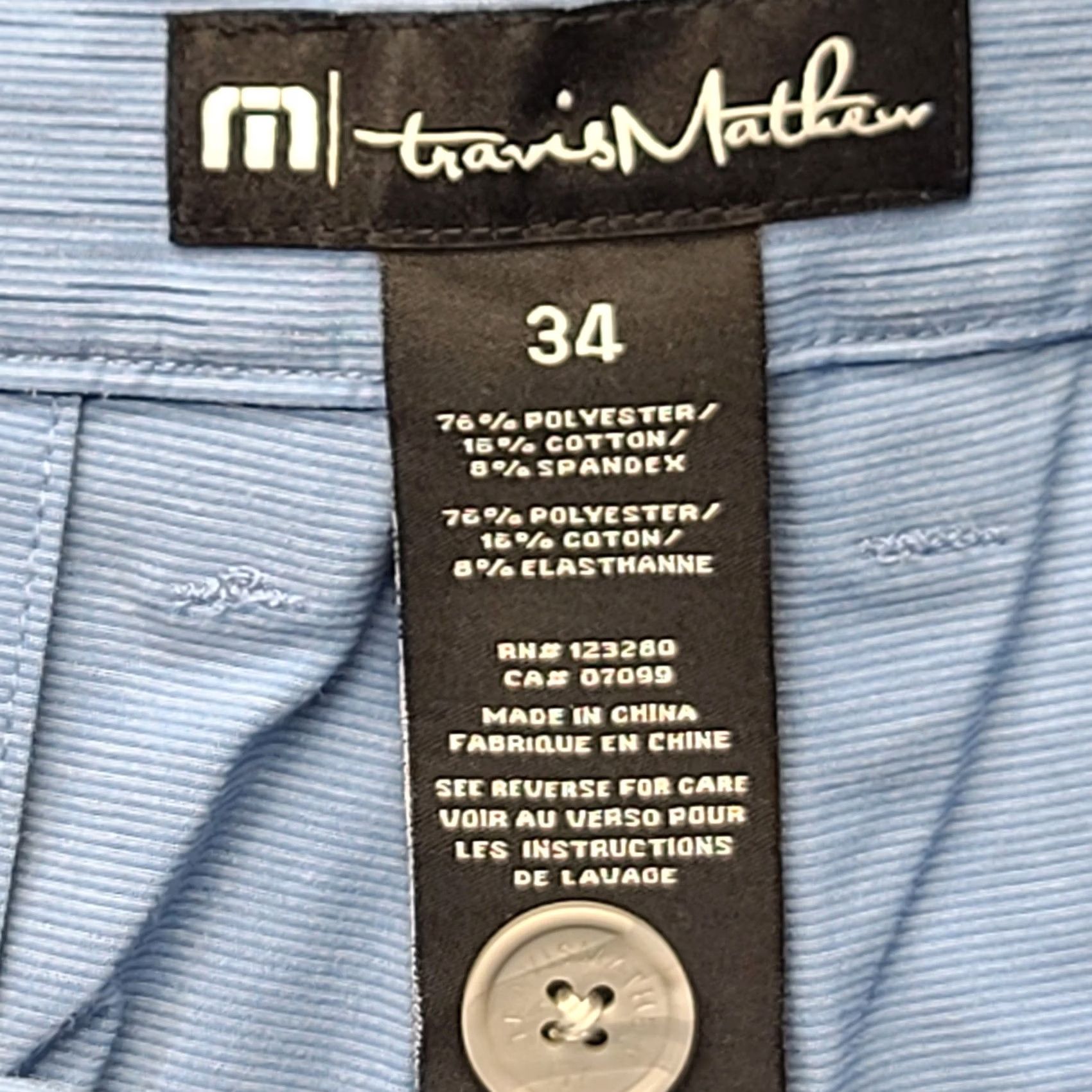 TravisMathew Travis Mathew Shorts Mens 34 Regular Fit Tech Chino Hybrid Golf Performance Size US 34 / EU 50 - 2 Thumbnail