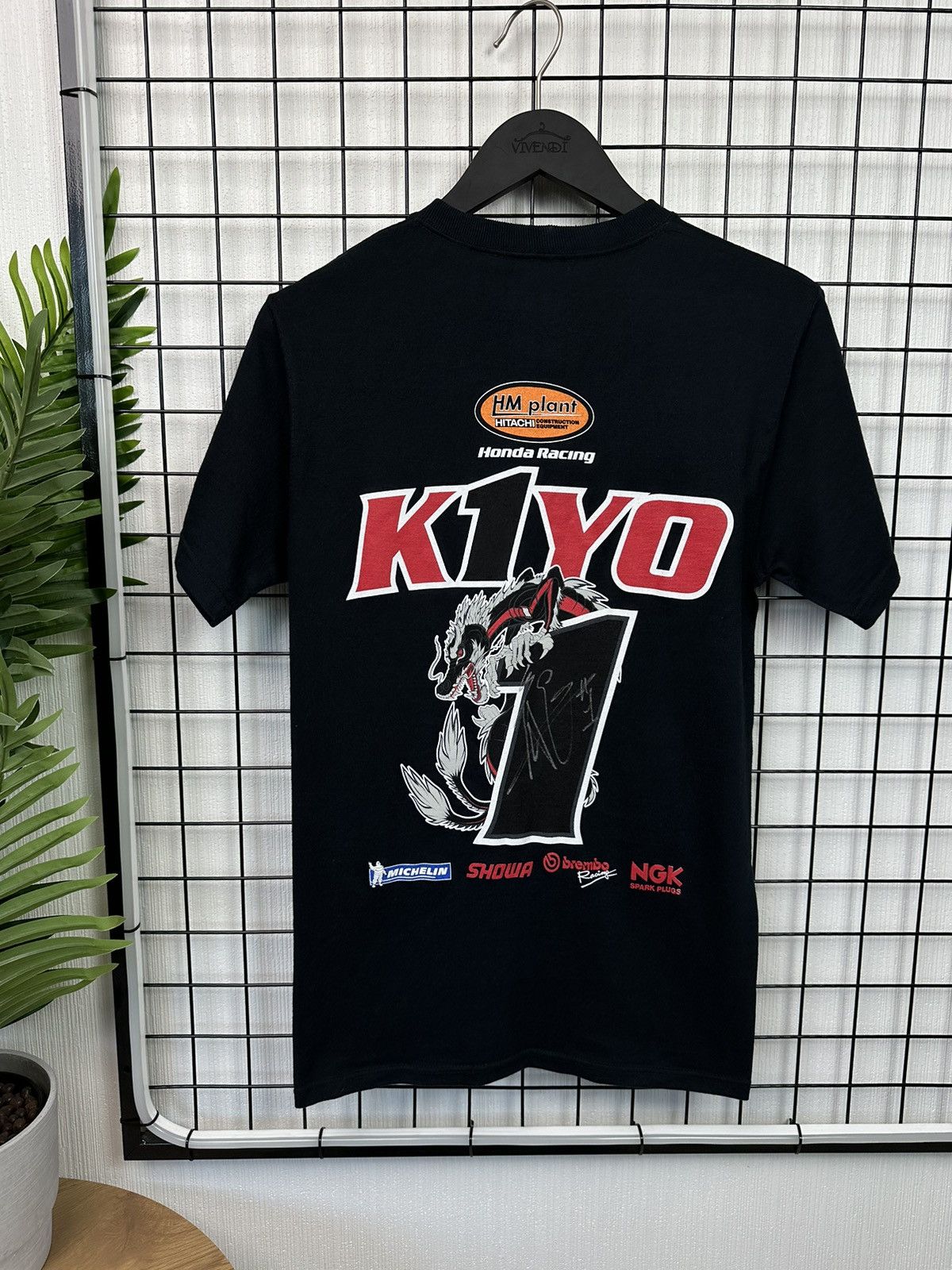 Honda × Vintage Honda k1yo with autograph Men S t-shirt black motorcycle Size US S / EU 44-46 / 1 - 2 Thumbnail