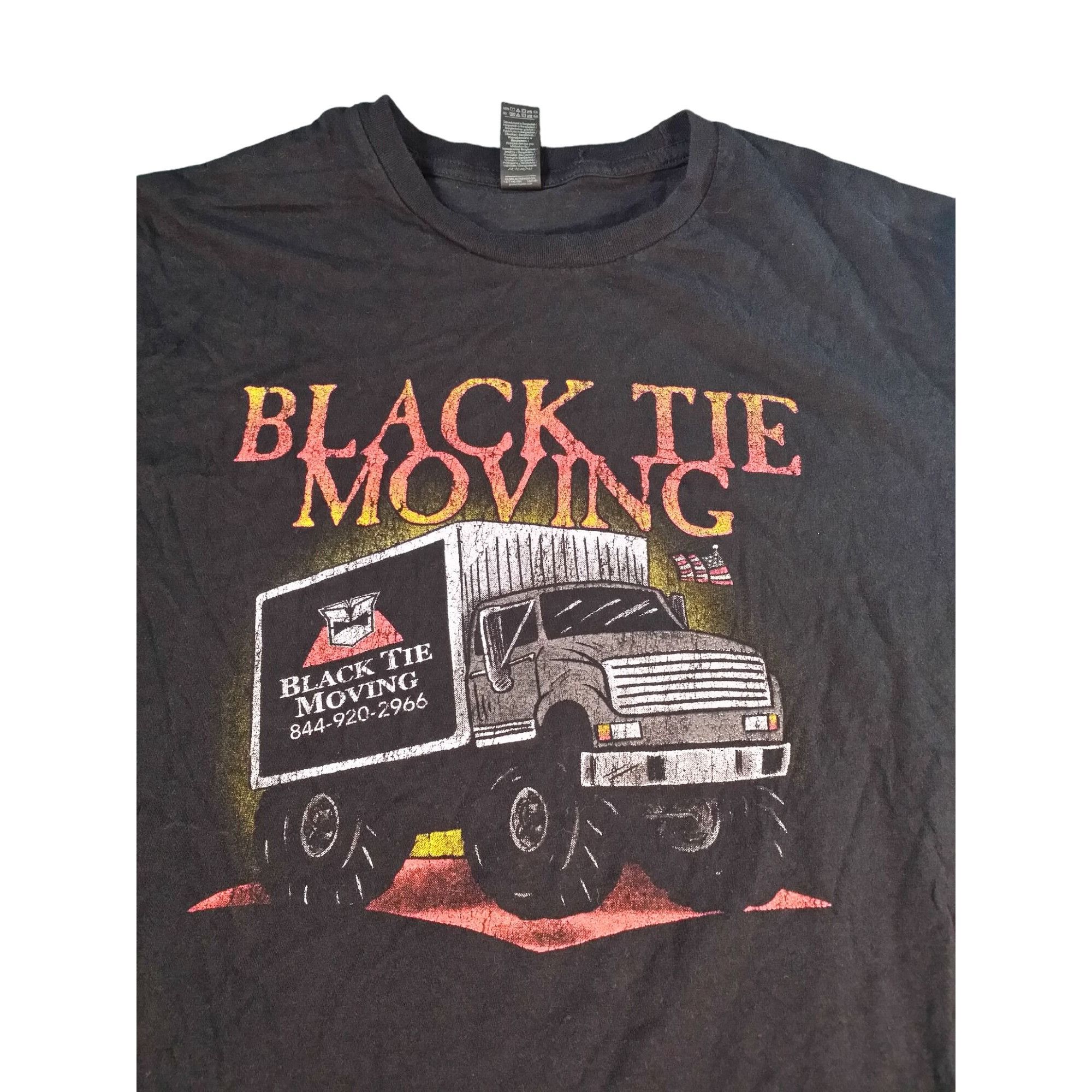 Gildan Black Tie Moving Tshirt Men Sz M Gildan Softstyle Country Co Size US M / EU 48-50 / 2 - 2 Thumbnail