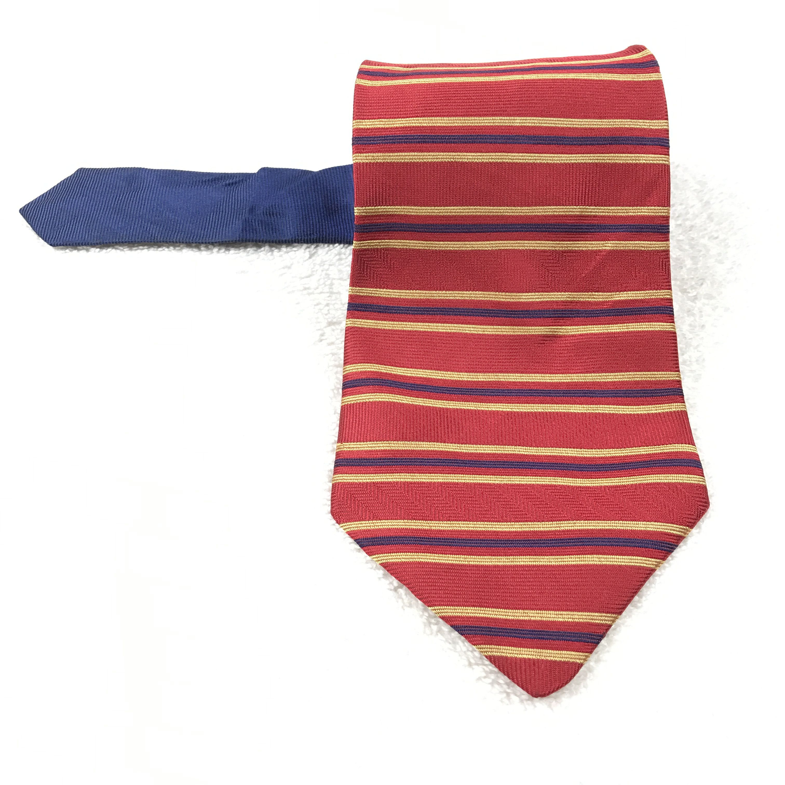 Designer × Tommy Hilfiger × Vintage Vintage Tommy Hilfiger Silk Necktie Size ONE SIZE - 1 Thumbnail