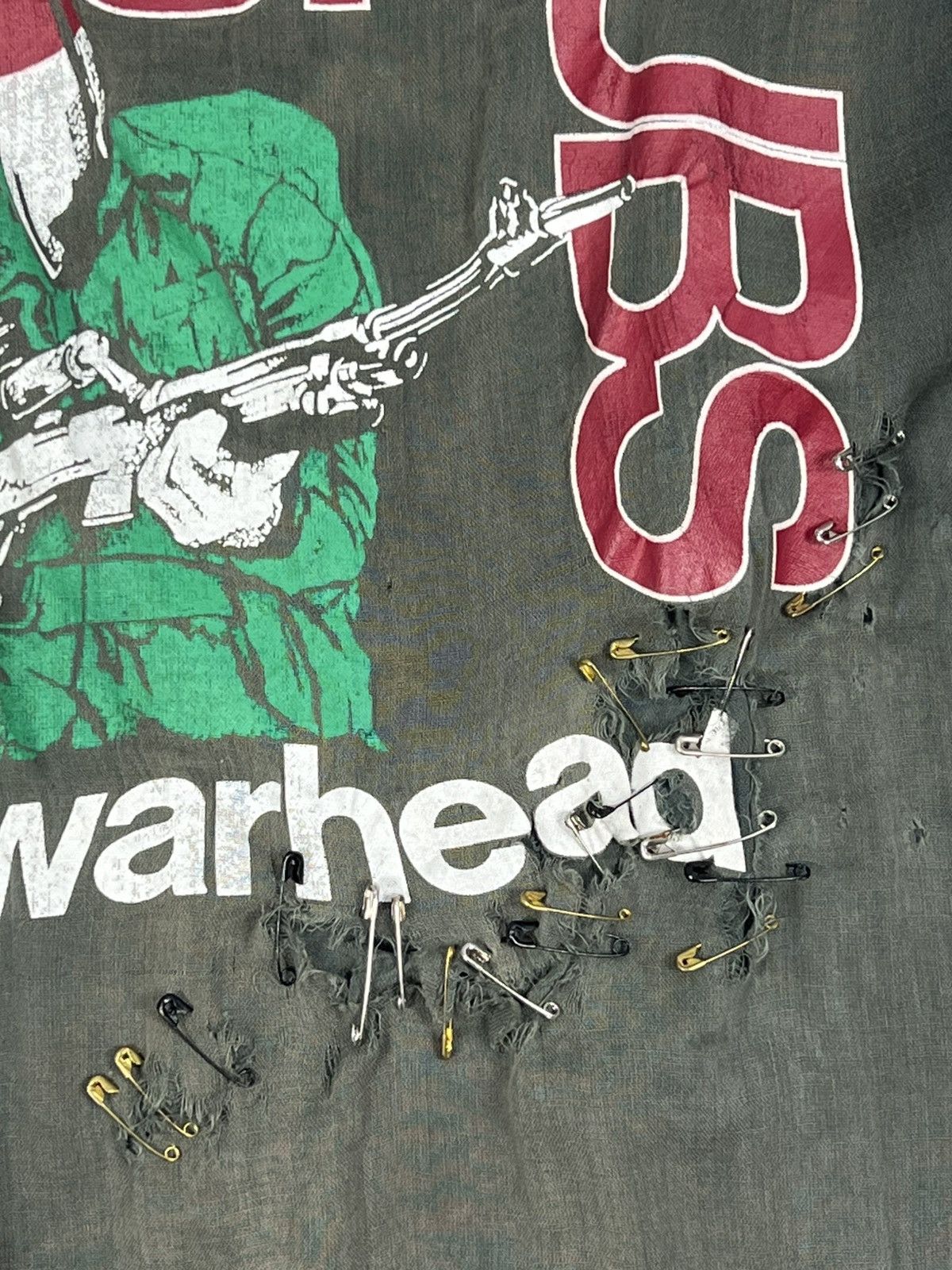 Seditionaries × Vintage Vintage Distressed UK Subs Warhead Punk Muslin Shirt Size US M / EU 48-50 / 2 - 6 Thumbnail
