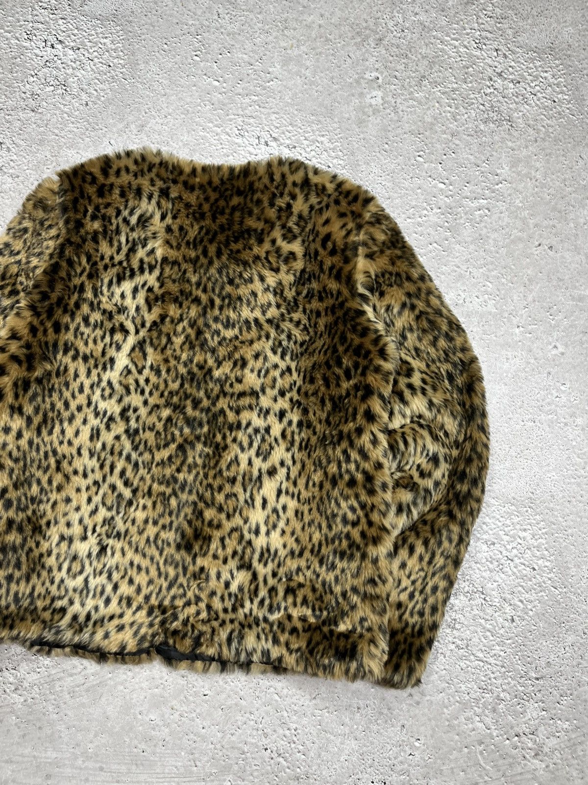 Other Y2K Faux Fur Leopard Print Jacket Retro 2000s Style Size L / US 10 / IT 46 - 10 Thumbnail