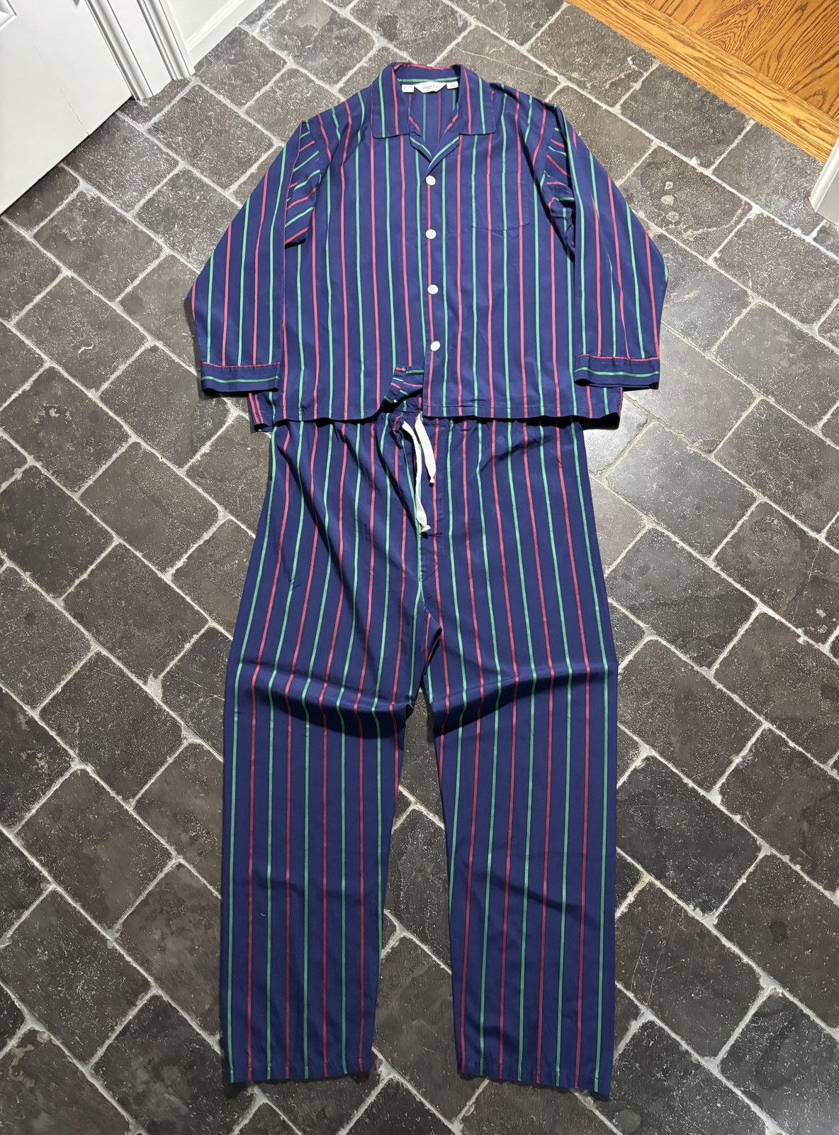 Christian Dior Monsieur Vintage Christian Dior Pyjamas Matching Set Sleep Striped 90 Size US 36 / EU 52 - 2 Thumbnail