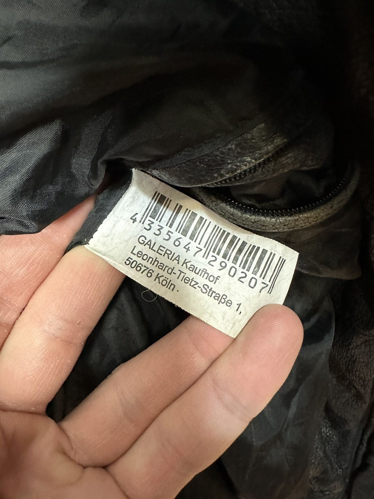 Genuine Leather Manguun Streetwear Elastic Hem Genuine Leather Jacket Size M Size US M / EU 48-50 / 2 - 9 Thumbnail