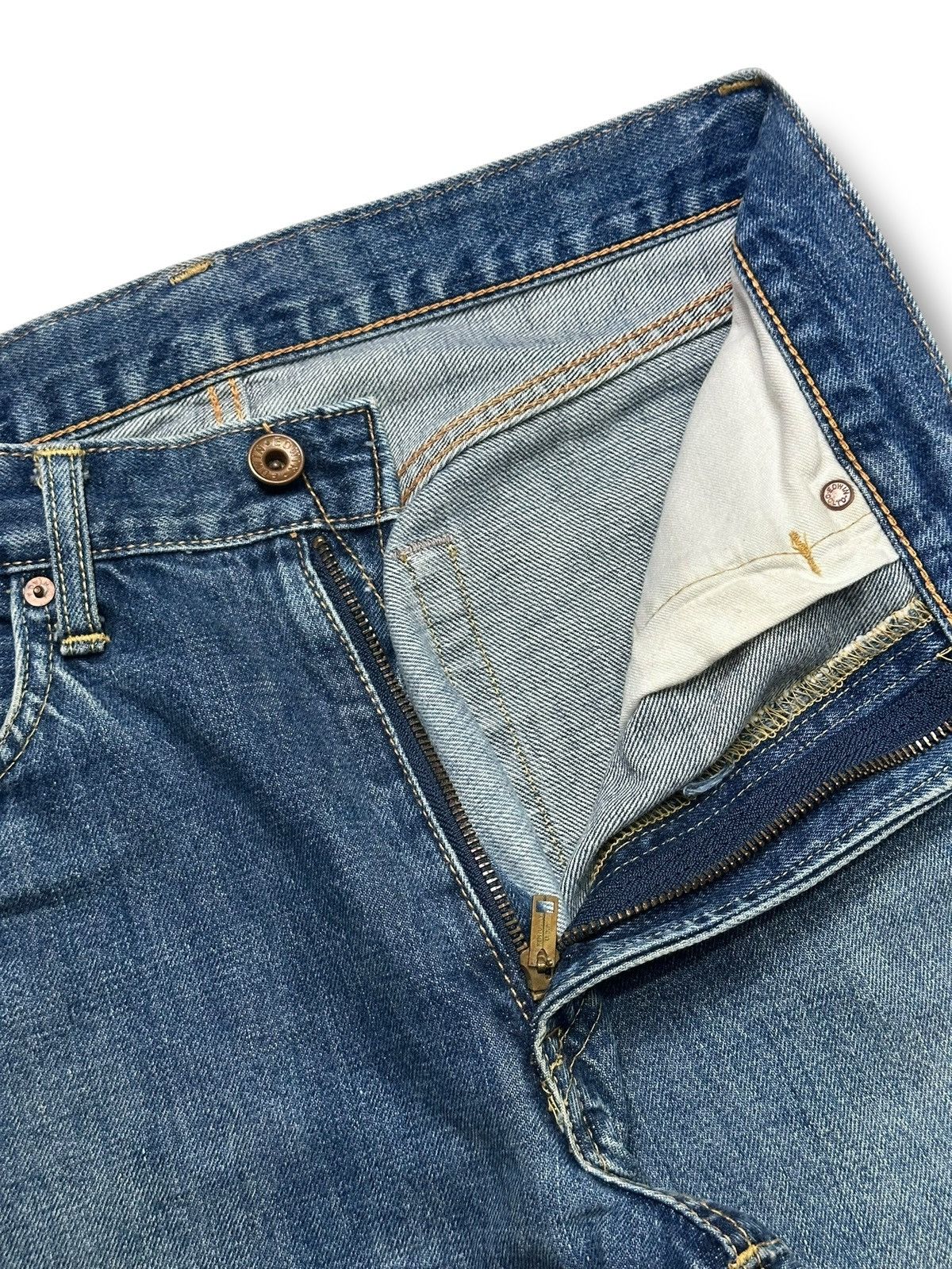 Edwin Vintage Edwin 505 XX Selvedge Japan Denim Distressed Jeans Size US 30 / EU 46 - 11 Thumbnail