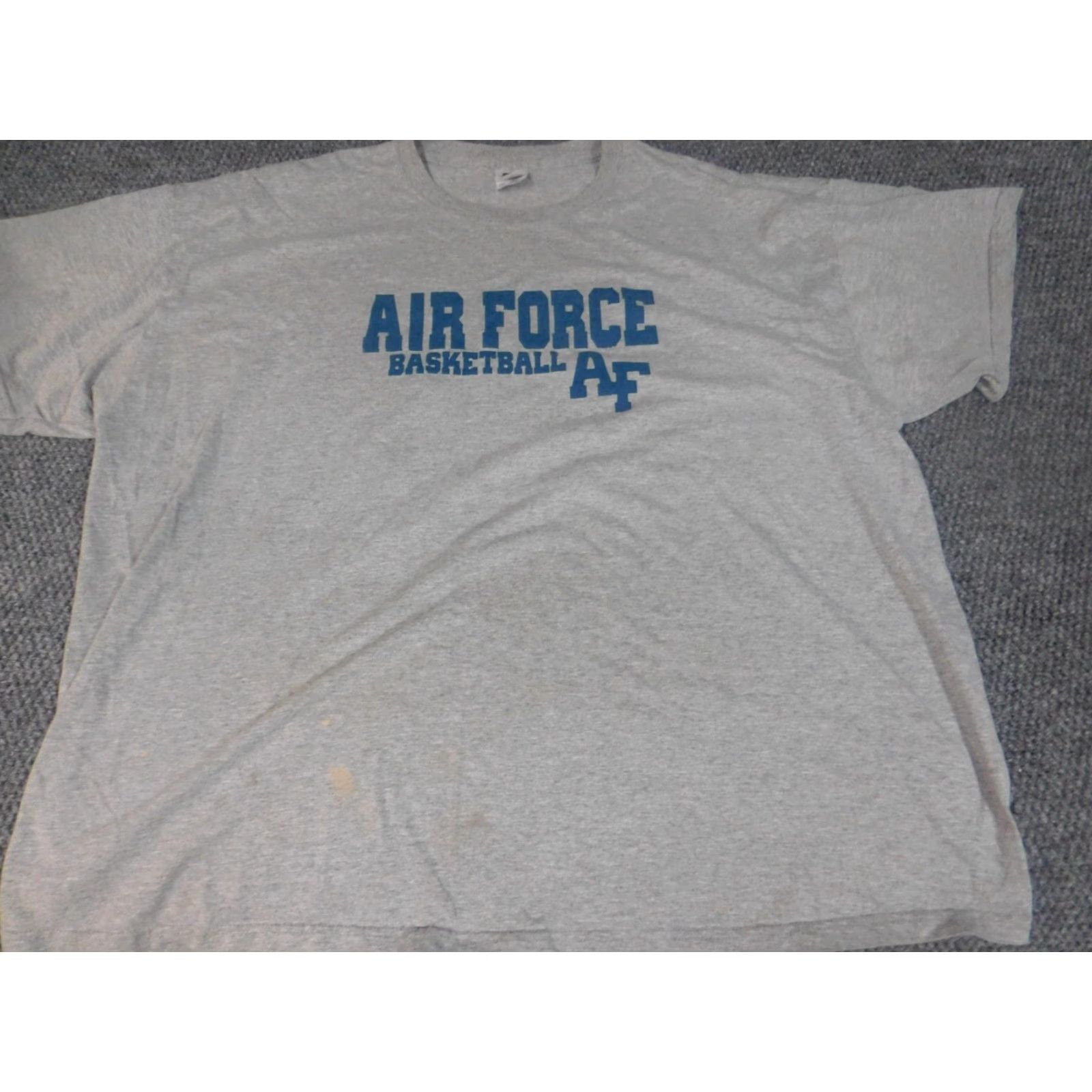 Fruit Of The Loom Air Force Basketball Mens Shirt 3XL Gray Graphic Sports Athletic Crew Neck Short Sleeve Fruit of the Loom T-Shirt Mens USA 90s? Size US XXL / EU 58 / 5 - 4 Thumbnail