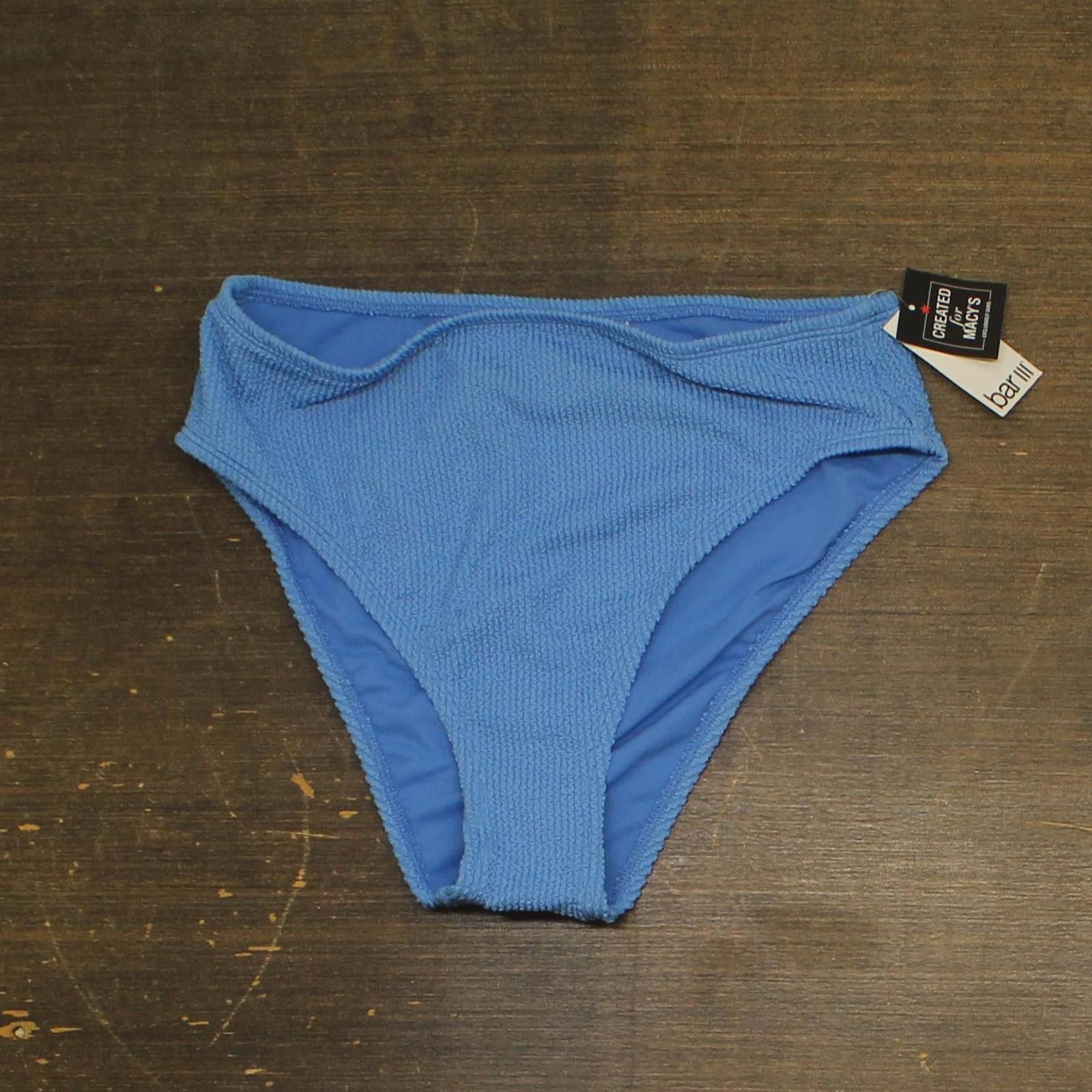 Bar III Nwt Bar Iii Rise Swim Bikini Bottom Mbbg24548 Cobalt Blue M Size ONE SIZE - 1 Thumbnail