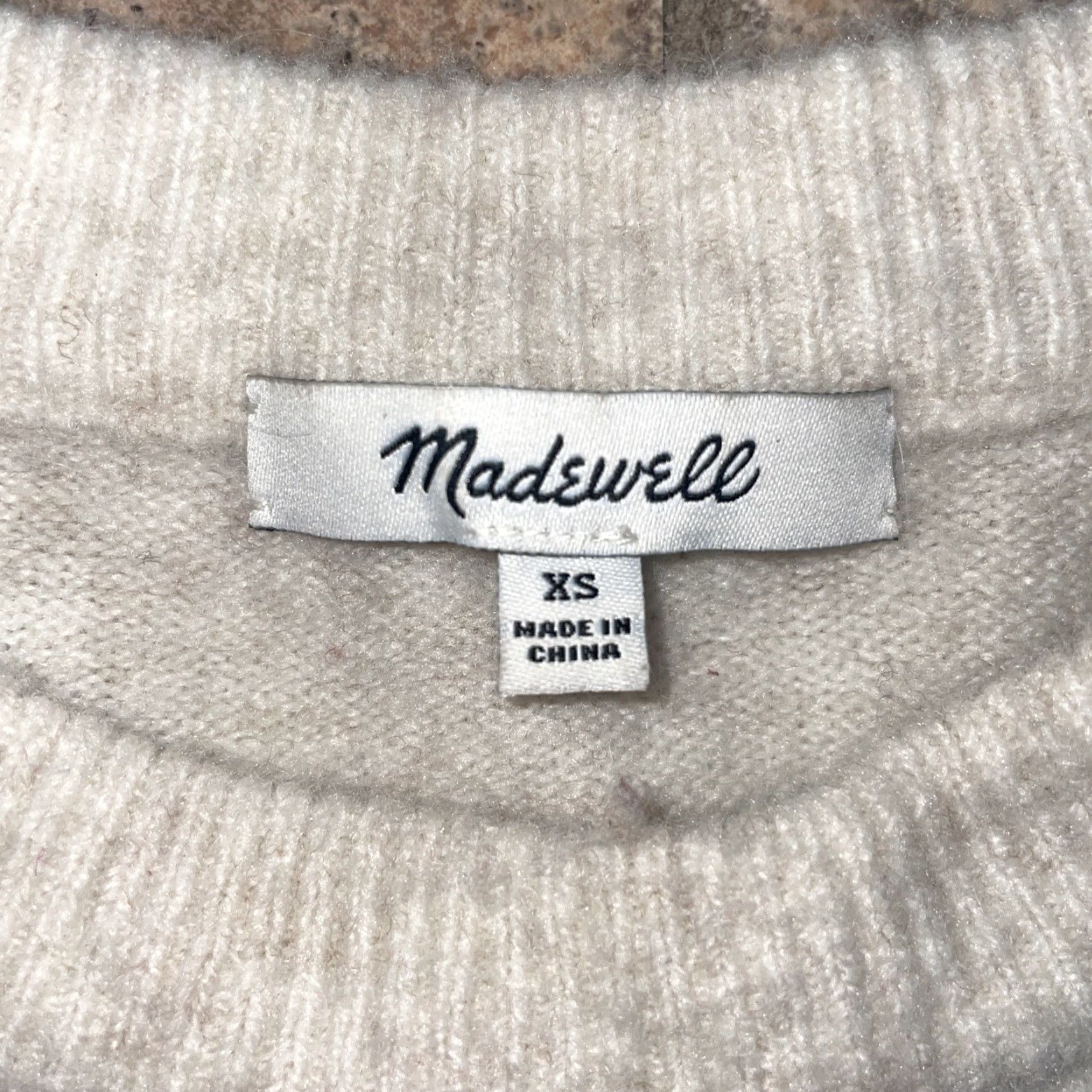 Madewell Madewell Striped Merino Wool Blend Sweater Womens XS Multicolor Pullover Wool Blend XS Striped Sweater Womens Madewell Size XS / US 0-2 / IT 36-38 - 3 Thumbnail