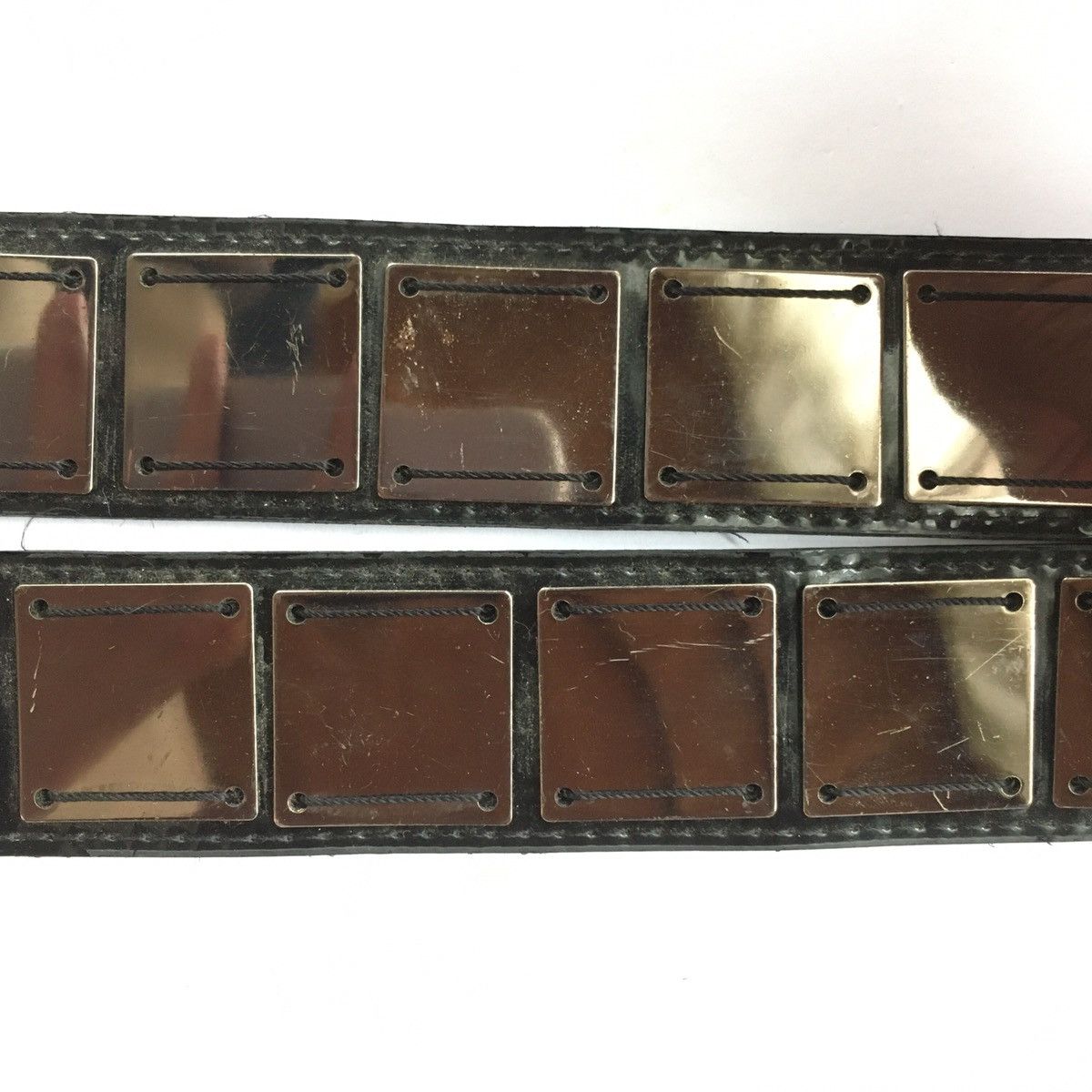 If Six Was Nine × Japanese Brand × Le Grande Bleu (L.G.B.) Black glossy square plate belt Size ONE SIZE - 4 Thumbnail