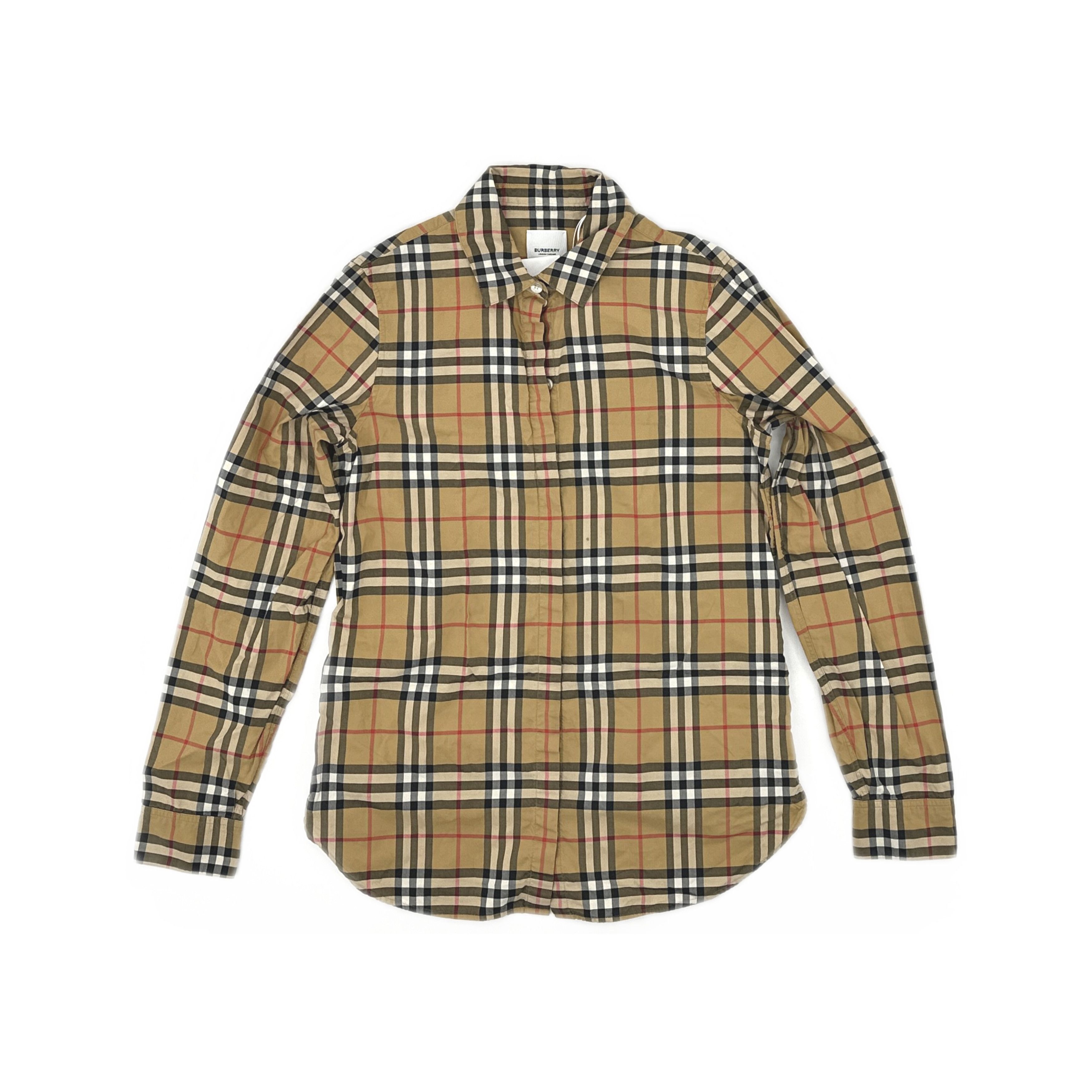 Burberry Burberry Classic Check Cotton Button Up Shirt UK 4 Size XS / US 0-2 / IT 36-38 - 1 Thumbnail
