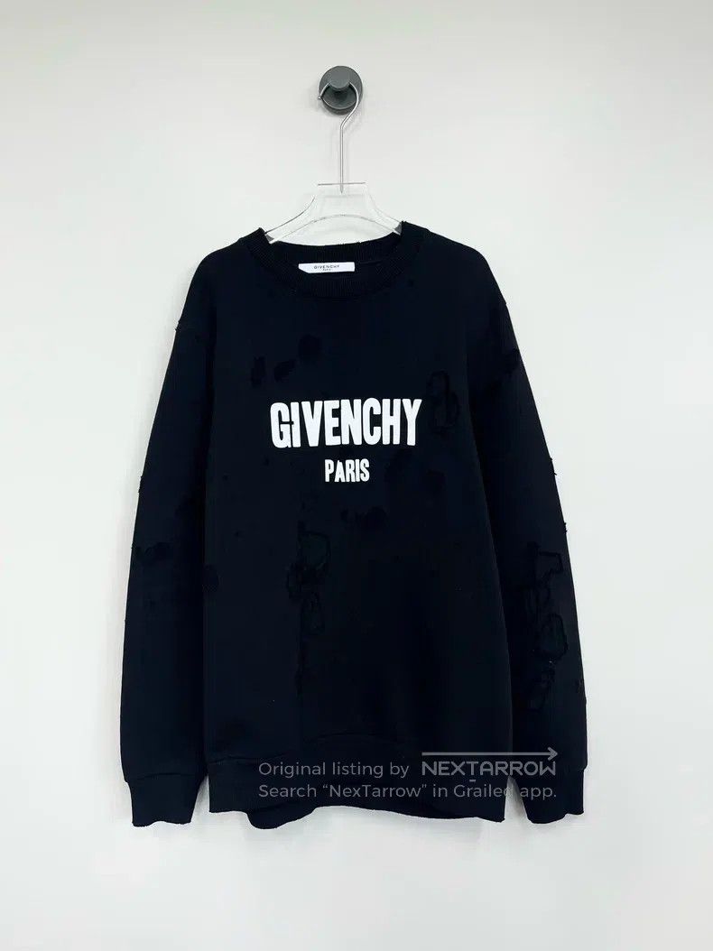 Givenchy Givenchy Black Floral Sweatshirt Size US S / EU 44-46 / 1 - 1 Thumbnail