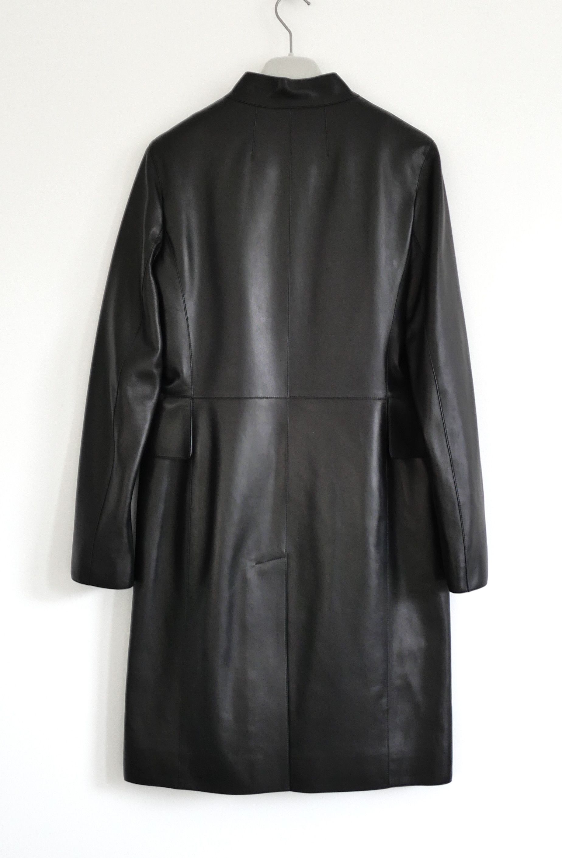 Hermes Hermes Spring 2021 Lamb Leather Zip Front Coat Size S / US 4 / IT 40 - 5 Thumbnail