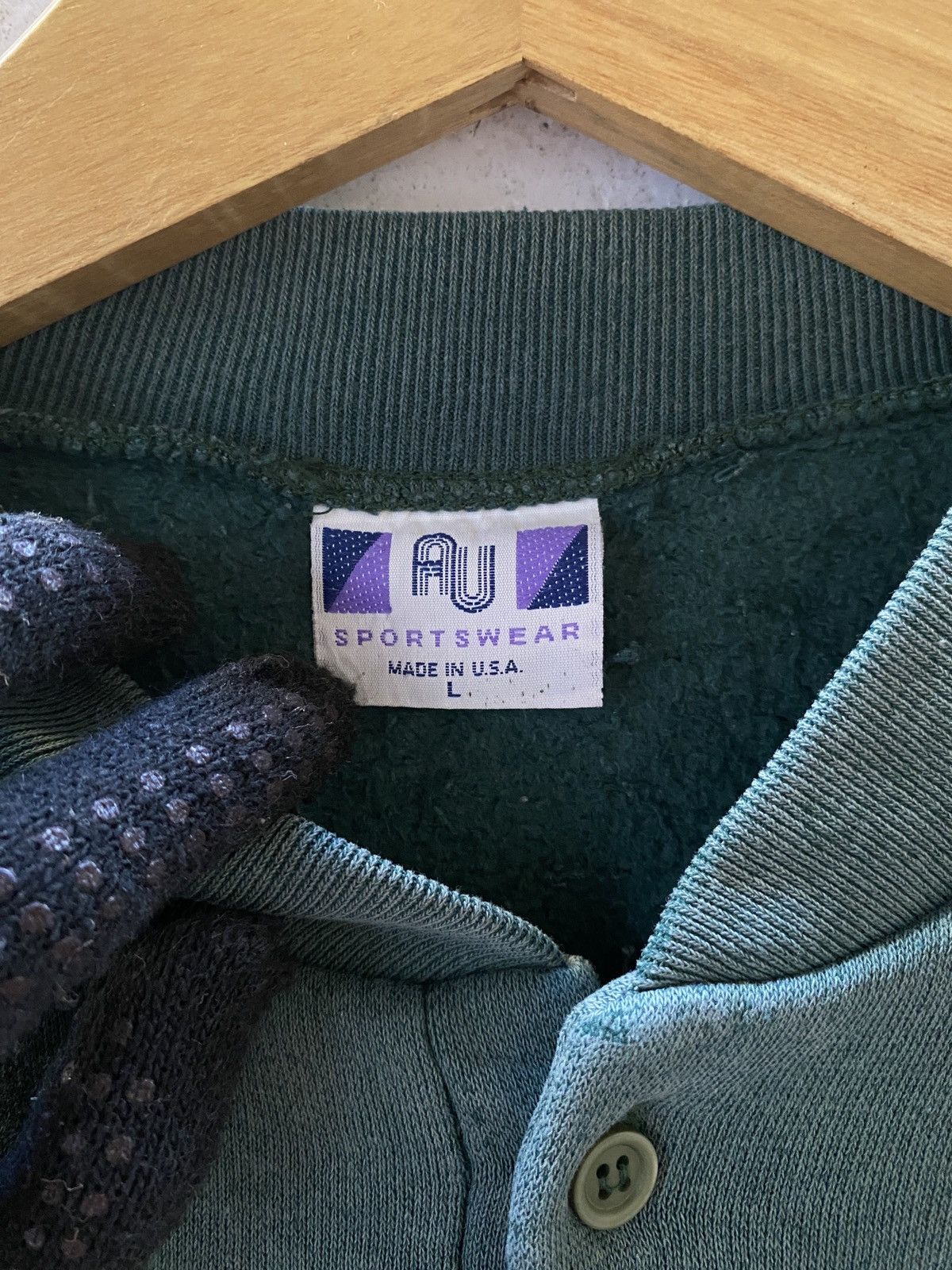 Japanese Brand Graphic Animal 'Deer' Half Button Fleece Crewneck Size US M / EU 48-50 / 2 - 4 Thumbnail