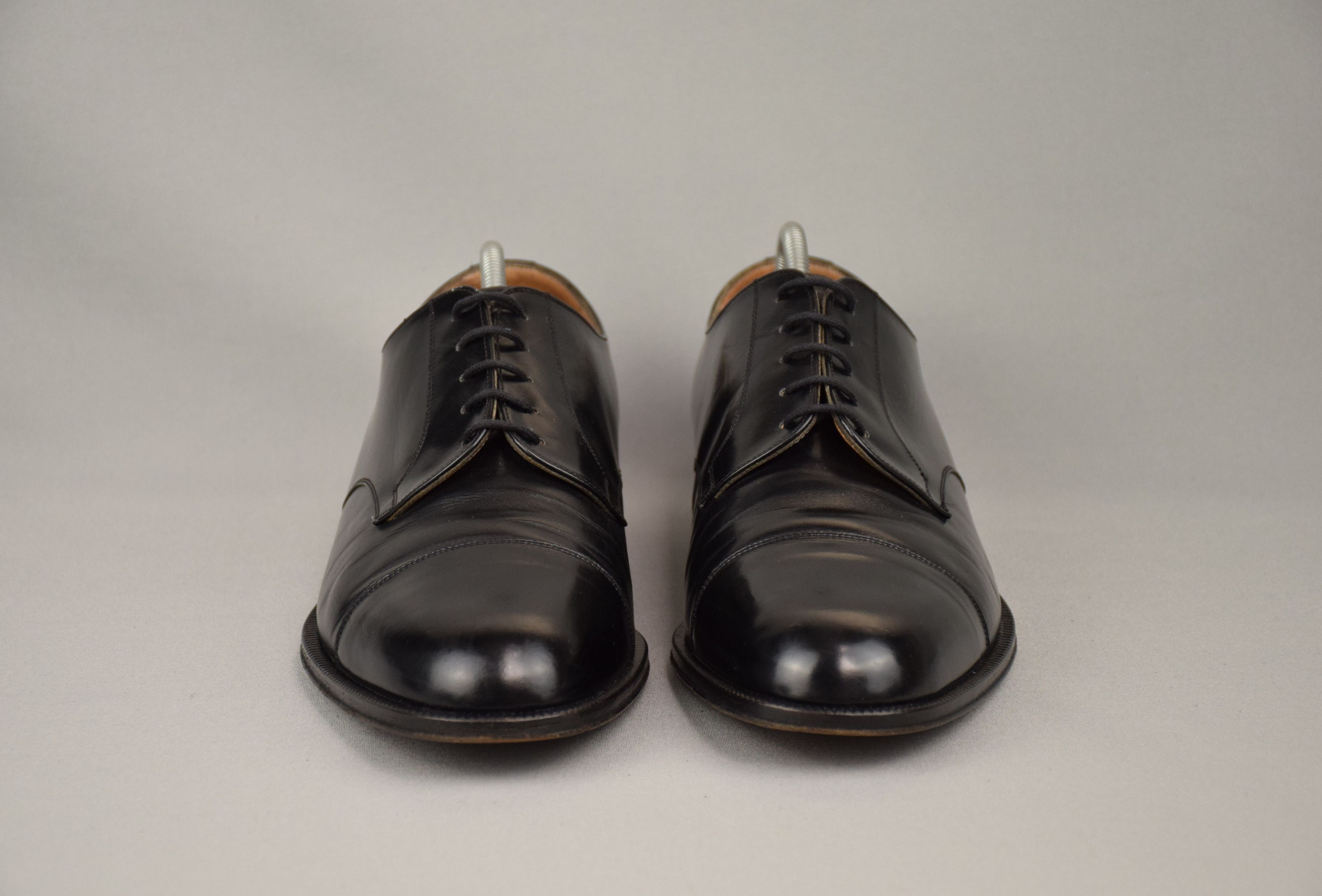 Bally × Vintage Bally Vintage Dress Shoes Black Oxfords Mens US 9 UK 8 EU 42 Size US 9 / EU 42 - 4 Thumbnail