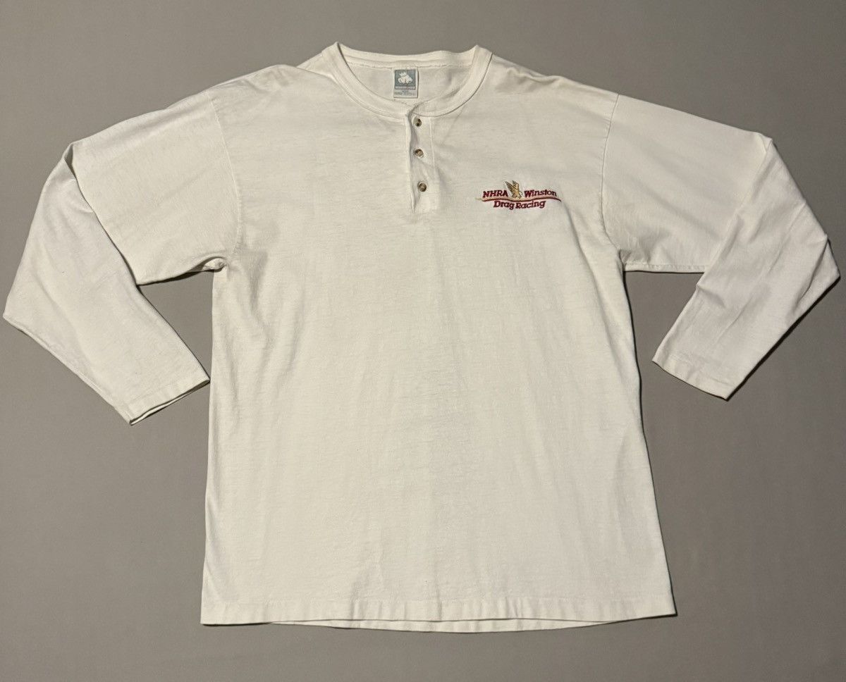 Other Vintage NHRA Winston Drag Racing Henley Long Sleeve Shirt Size US XL / EU 56 / 4 - 1 Thumbnail