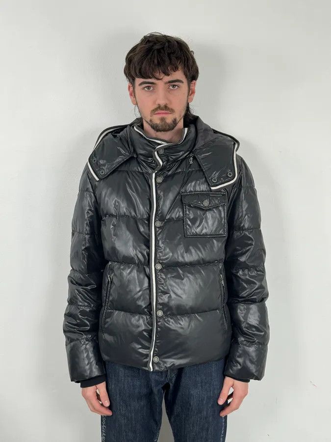 John Galliano 2010s John Galliano Black Hooded Puffer Jacket Size US M / EU 48-50 / 2 - 3 Thumbnail