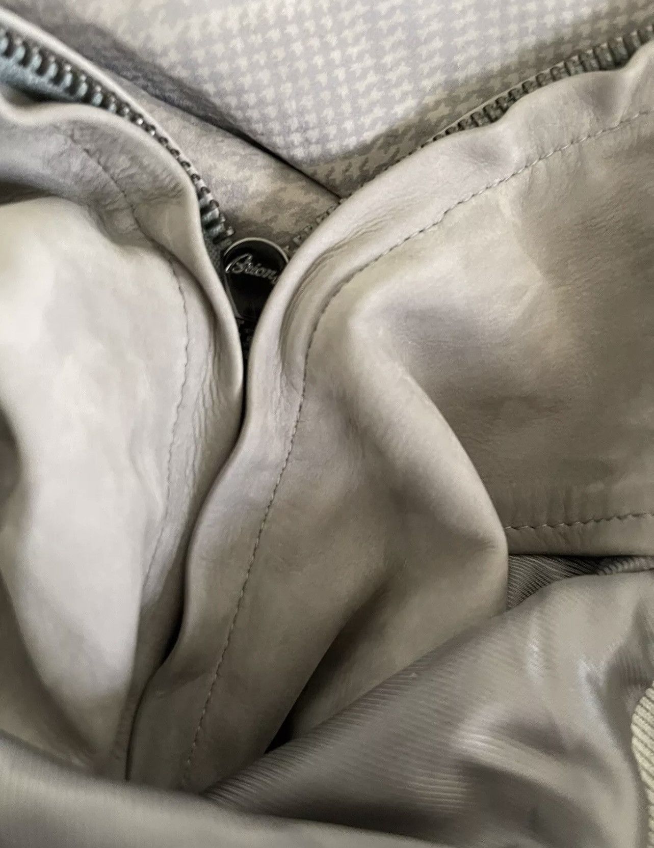 Brioni Brioni Leather Jacket Suede Gray Bomber size 52 $6700 Size US L / EU 52-54 / 3 - 4 Thumbnail