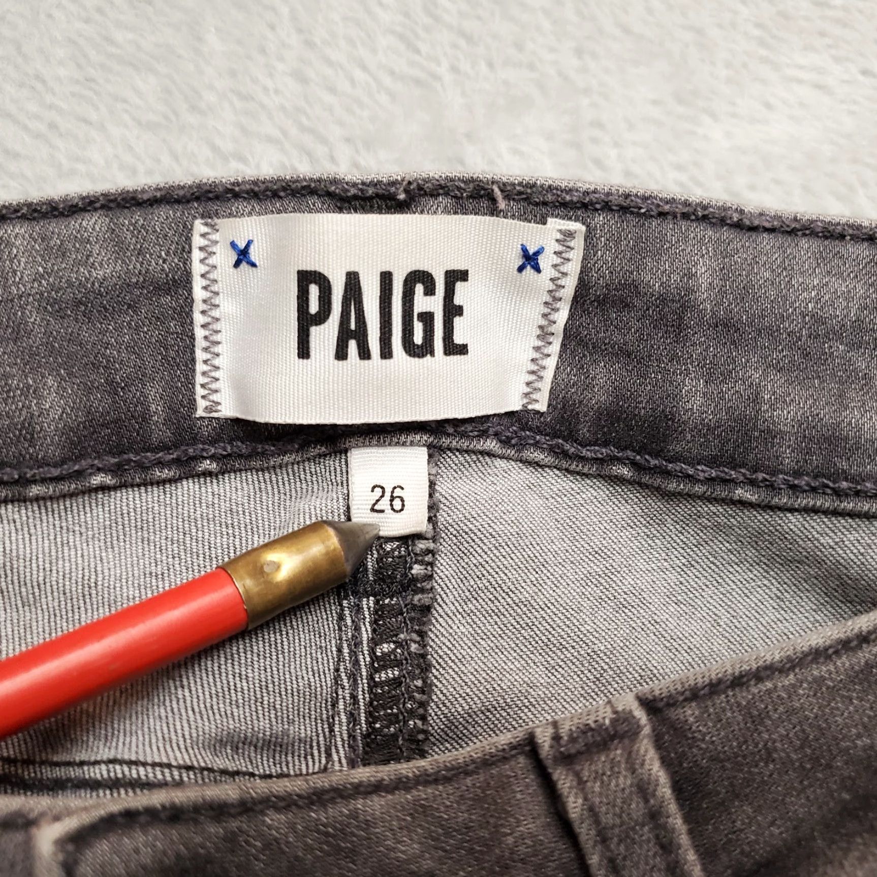 Paige Paige Jeans Womens 26 Gray Verdugo Ultra Skinny Stretch Casual Pants Jeans Women 26 Gray Verdugo Skinny Stretch 5-Pocket Denim Mens? Size 26" / US 2 / IT 38 - 4 Thumbnail