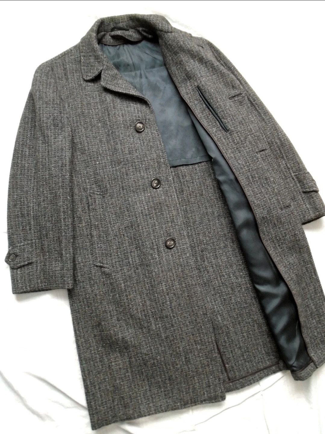 Harris Tweed Harris Tweed Wool overcoat guncheck size 38/40 Size US M / EU 48-50 / 2 - 6 Thumbnail