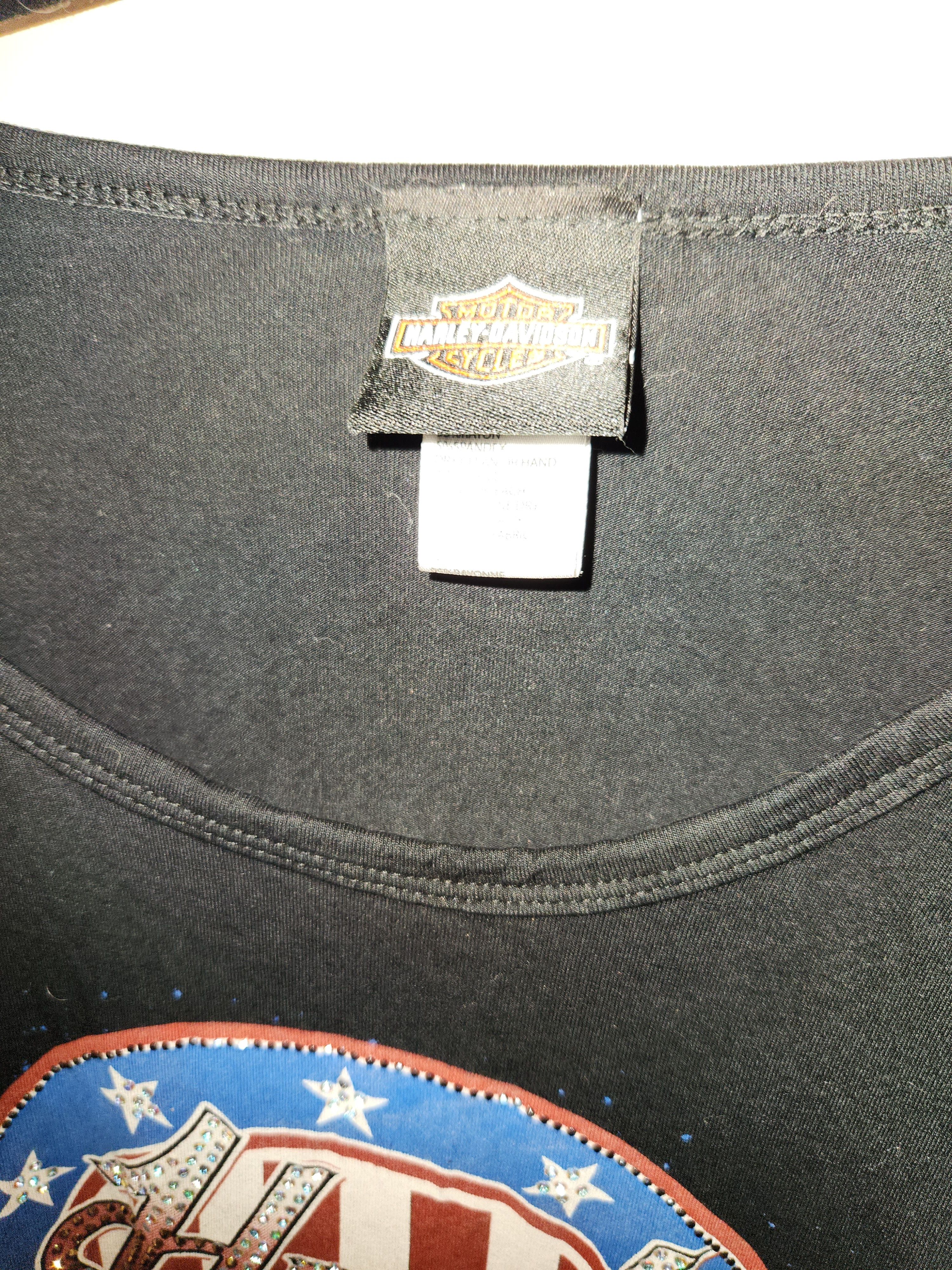 Harley Davidson Bedazzled Medium Like New Harley Davidson Top Size M / US 6-8 / IT 42-44 - 3 Thumbnail
