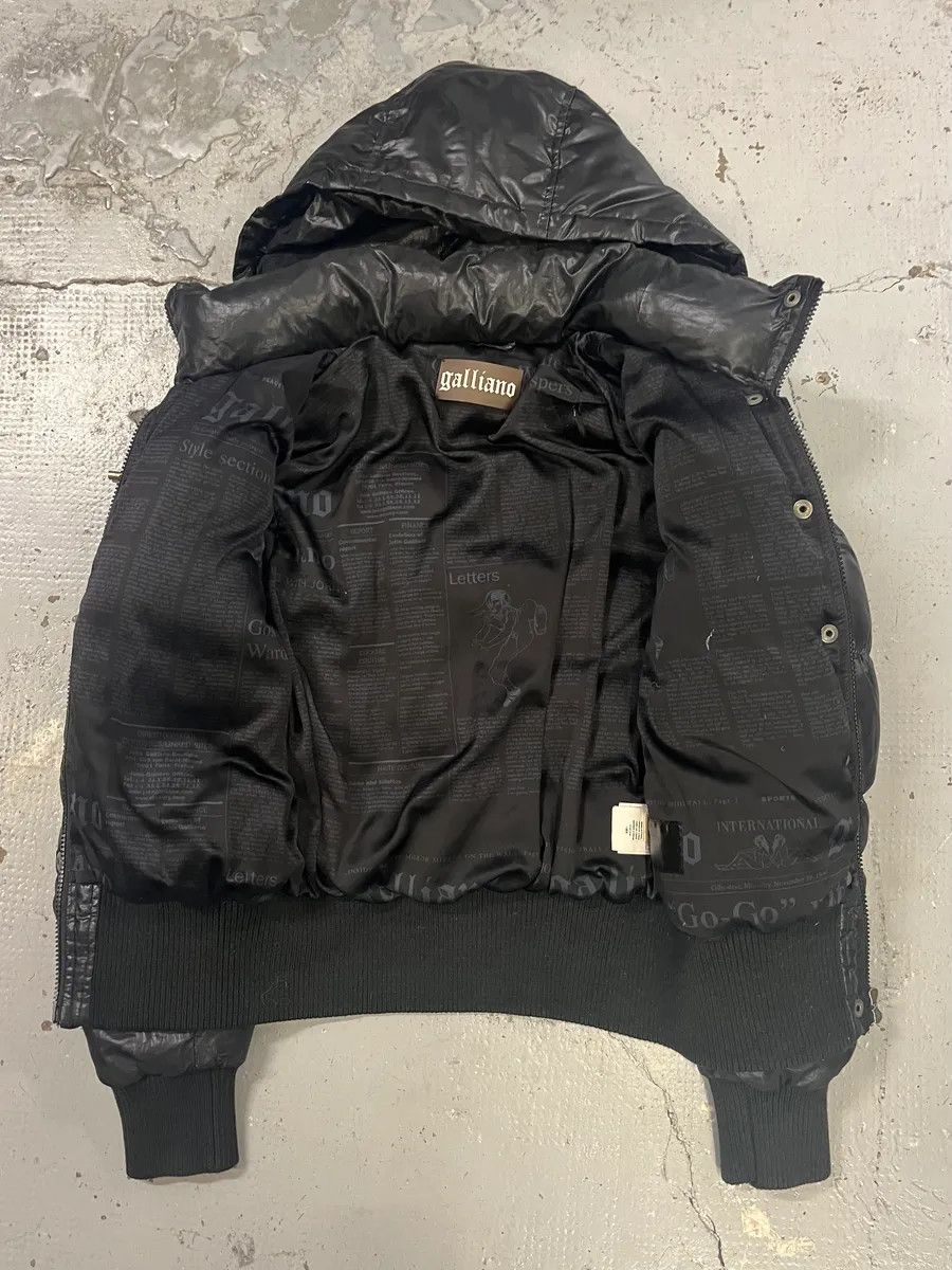 John Galliano AW2010 John Galliano Black Puffer Hooded Jacket Size XS / US 0-2 / IT 36-38 - 9 Thumbnail