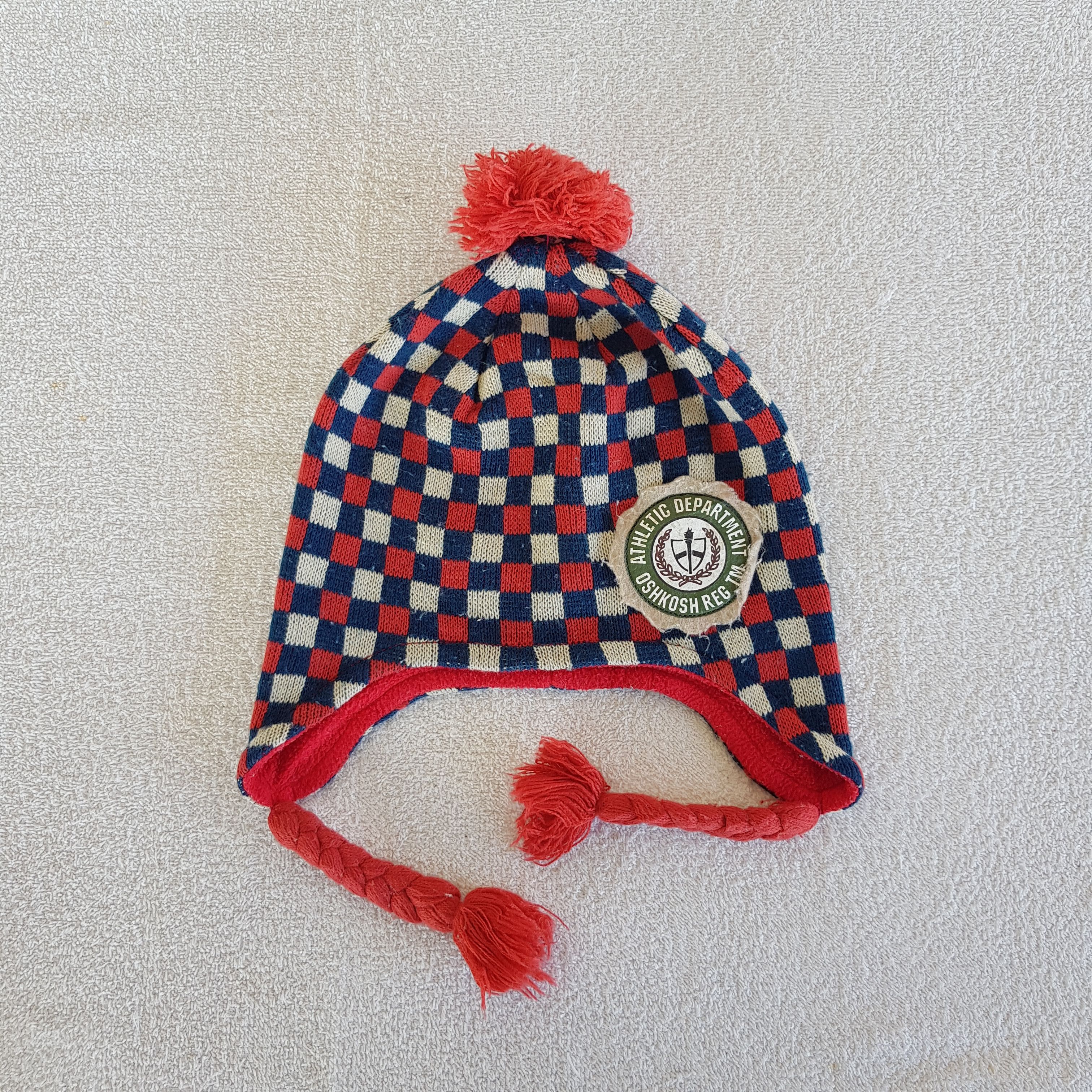 Oshkosh Vintage Oshkosh Earflap Checkered Board Beanie Snow Caps Hat Size ONE SIZE - 5 Thumbnail
