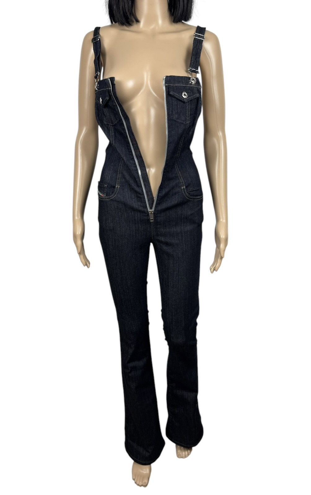 Diesel Diesel Denim Overall Jumpsuit size XXS Size 23" - 13 Thumbnail