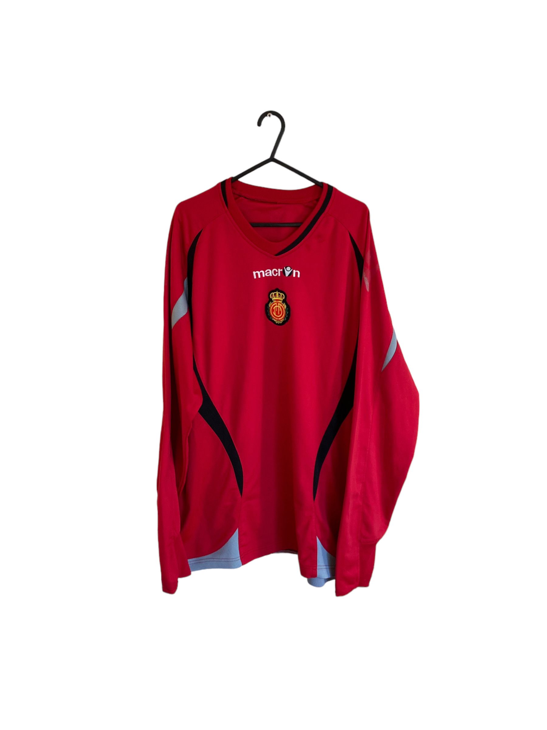 image of Macron Mallorca Fc Vintage Longsleeve Football Jersey in Red, Men's (Size XL)