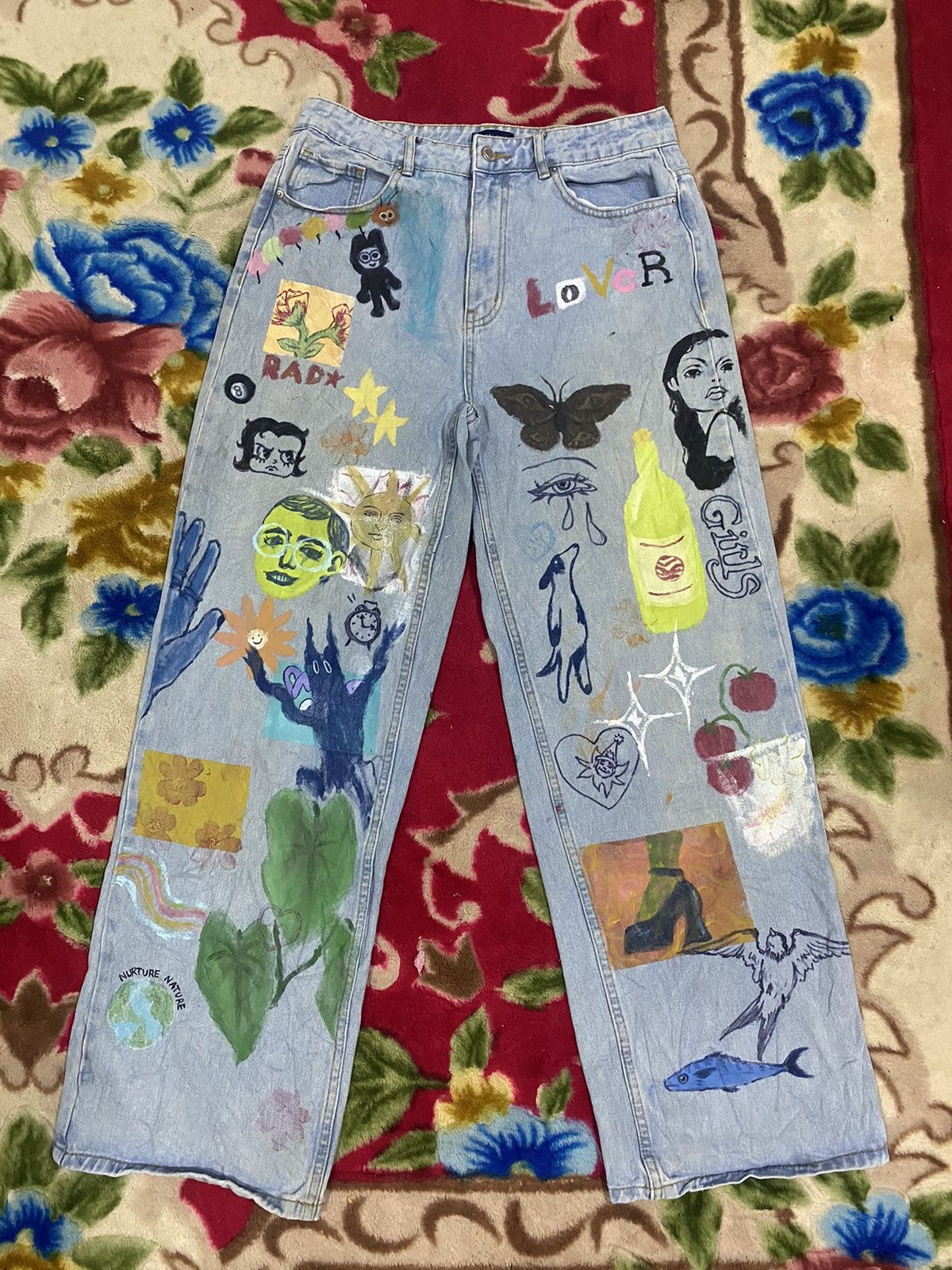Custommade Angle Kiss Loose Fit Baggy Custommade Jeans Size 29" - 1 Thumbnail
