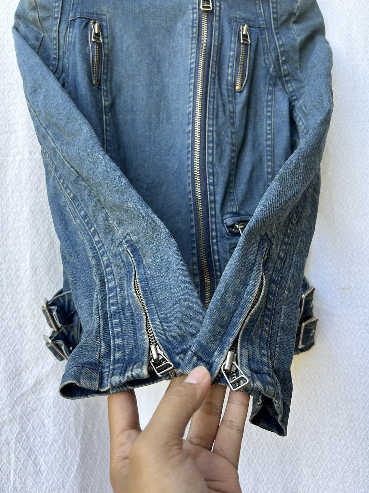 Japanese Brand Japanese zen denim jacket archives multizip Ifsix lgb styled Size US M / EU 48-50 / 2 - 5 Thumbnail