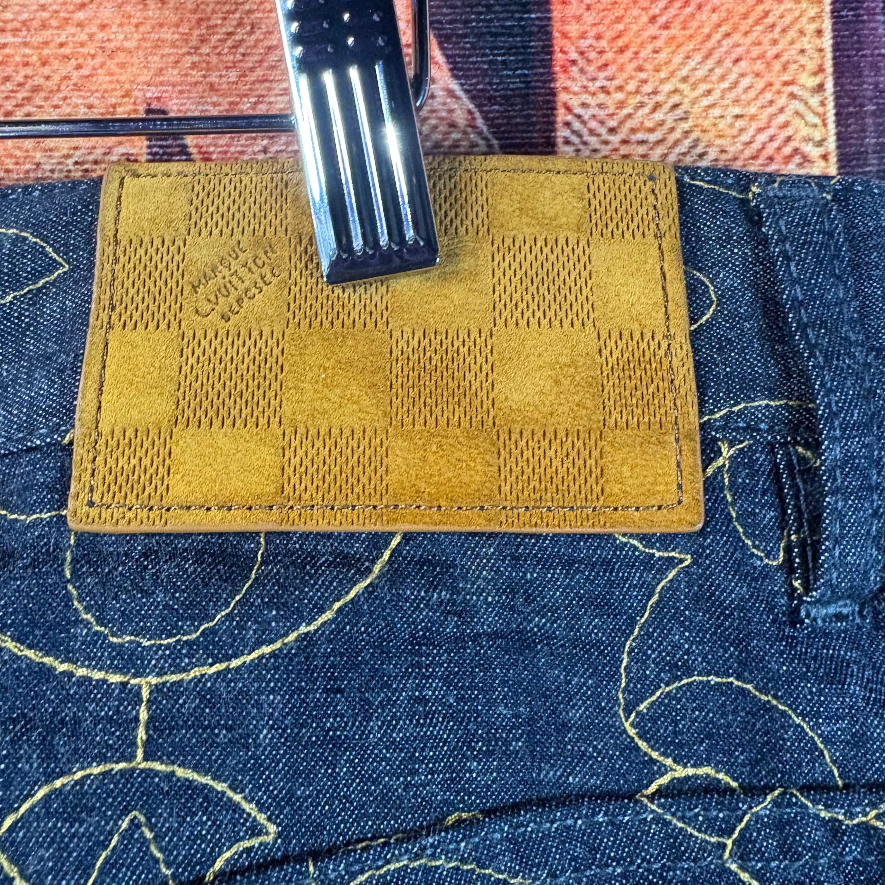 Louis Vuitton Louis Vuitton FW24 Arabesque Embroidered Denim Pants Size 34 Size US 34 / EU 50 - 12 Thumbnail