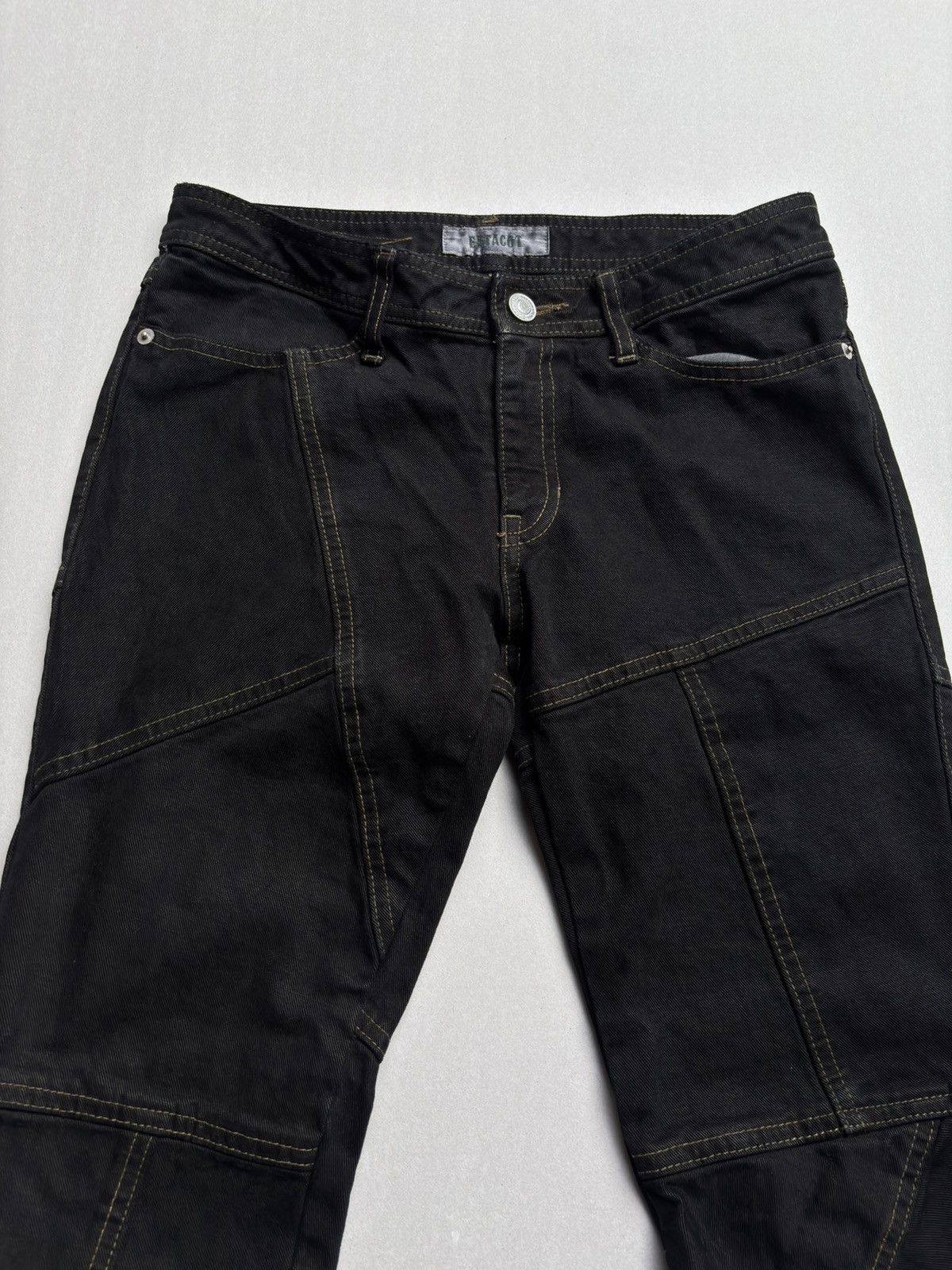 Japanese Brand Estacot lace up flare jeans Size US 27 - 2 Thumbnail