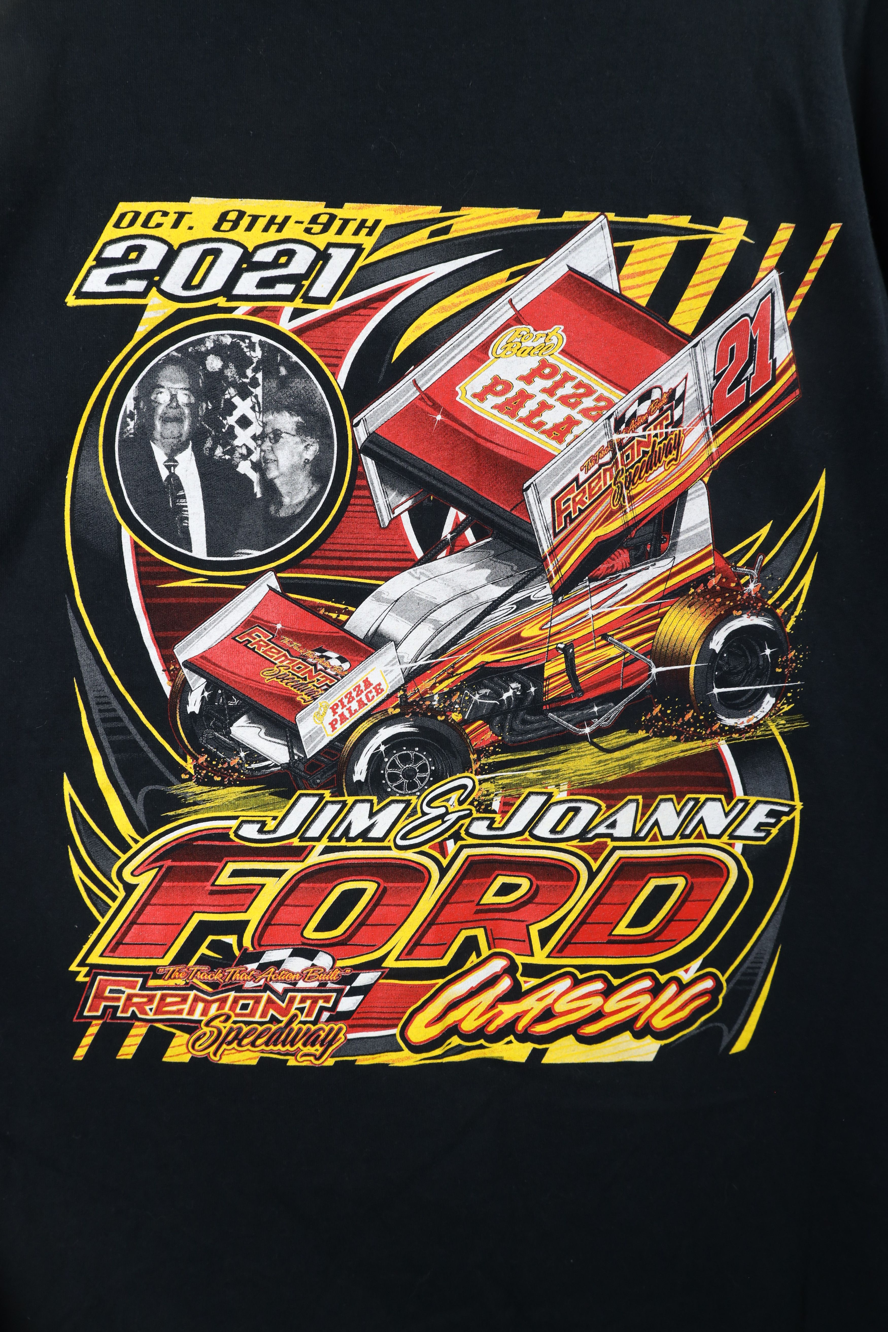 Vintage Y2K Streetwear Speedway Joanne Ford Classic Racing T-Shirt Size US XXL / EU 58 / 5 - 7 Thumbnail