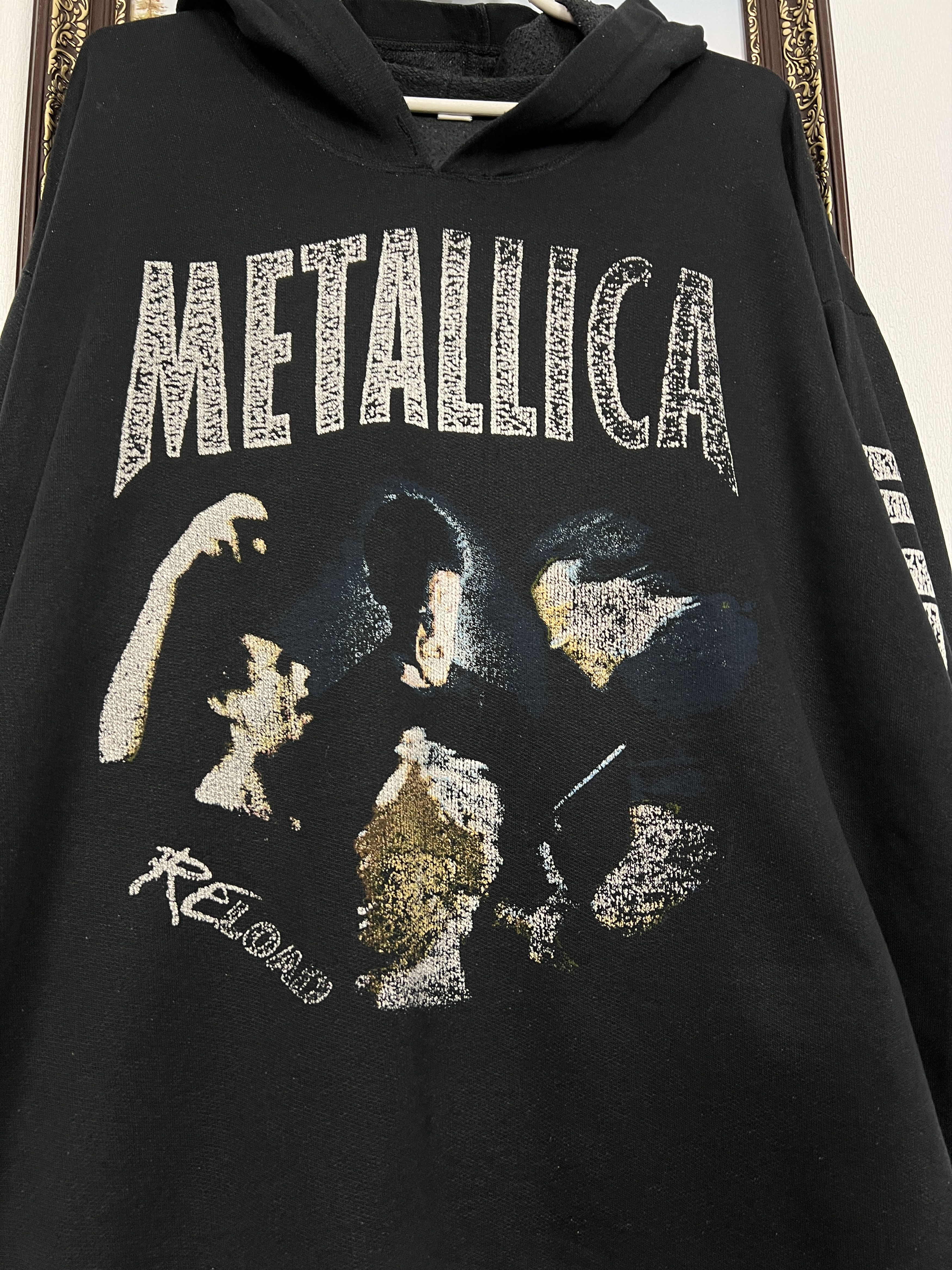 Vintage Metallica Reload Over Print Hoodie Band Jacket Rare Size US L / EU 52-54 / 3 - 3 Thumbnail