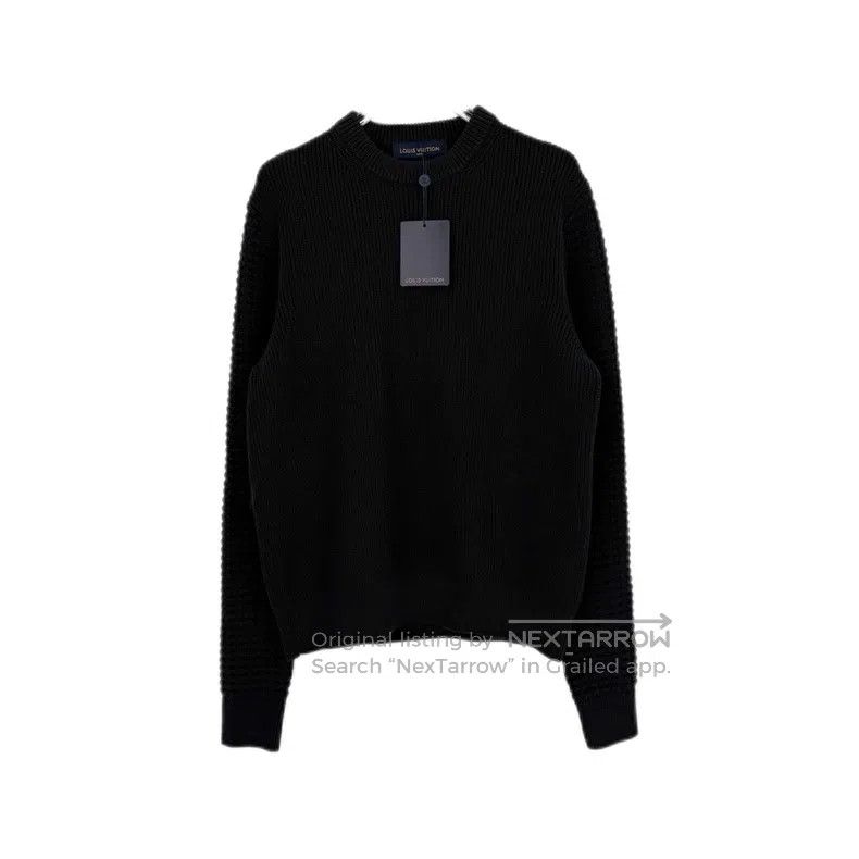 Louis Vuitton Louis Vuitton Black embroidered monogram logo sweater Size US S / EU 44-46 / 1 - 1 Thumbnail