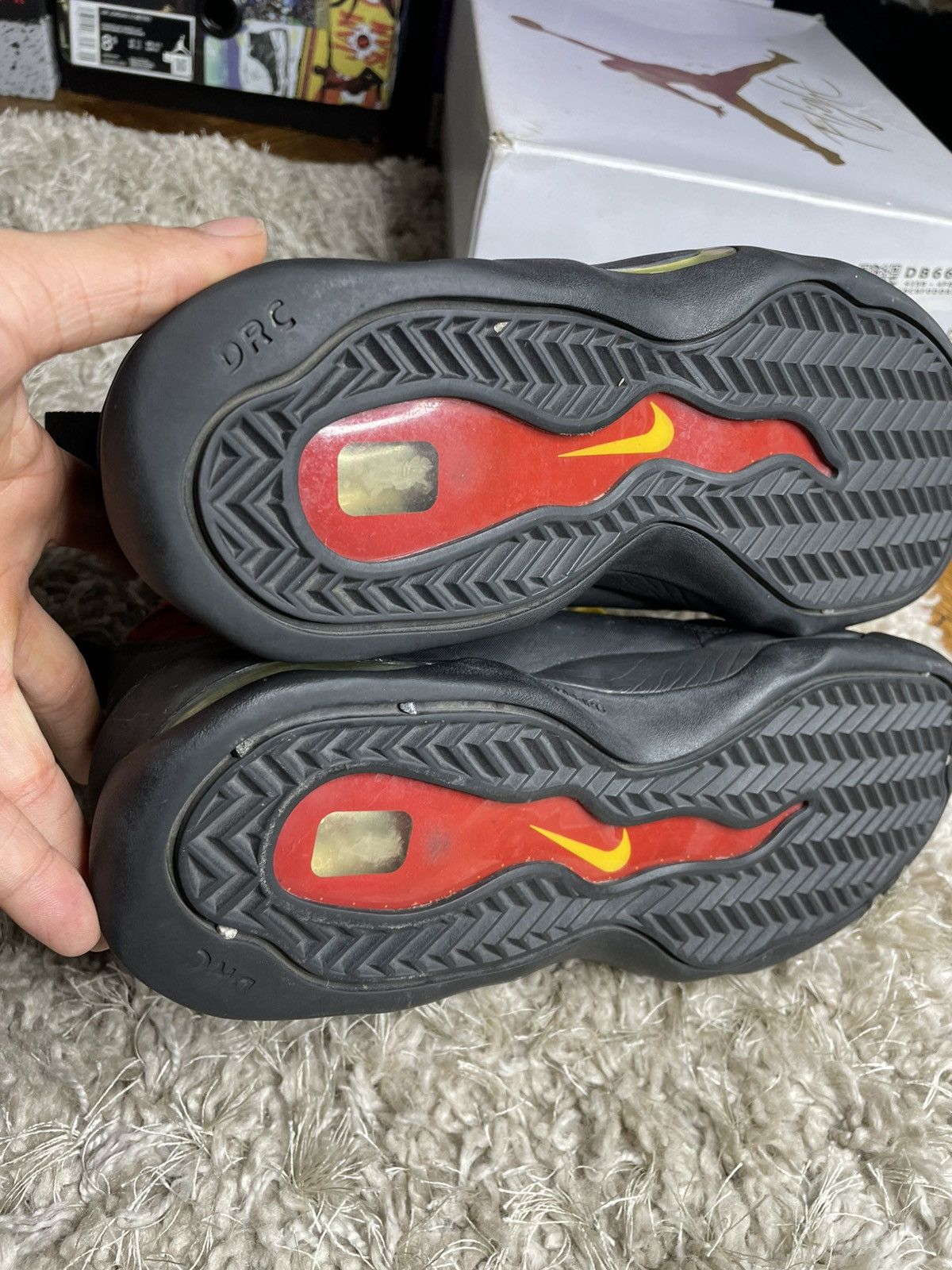 Nike Nik Air Bakin Black Red 2013 Size US 10.5 / EU 43-44 - 11 Thumbnail
