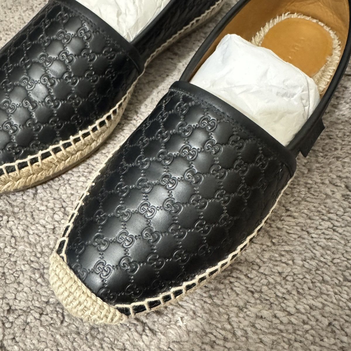 Gucci Gucci Black Leather Espadrilles - Women’s Size 6/36 Size US 6 / IT 36 - 5 Thumbnail
