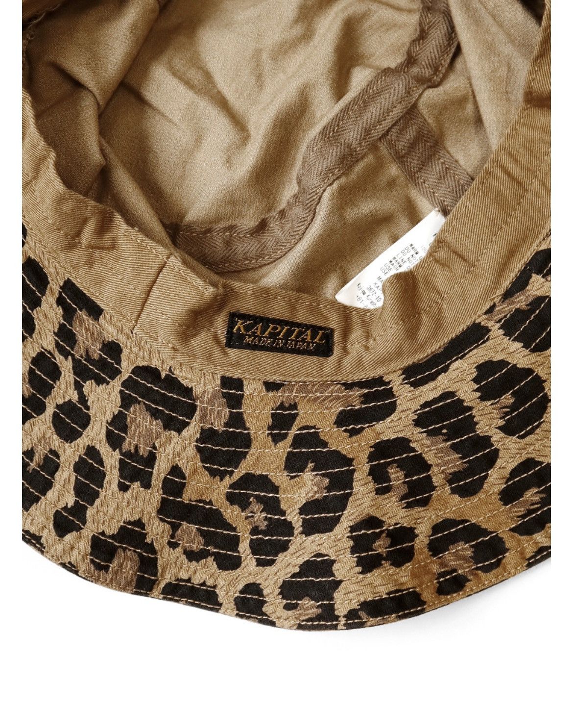 Kapital Kapital Cotton Herringbone Leopard Pattern Bucket Tulip HAT Size ONE SIZE - 8 Thumbnail