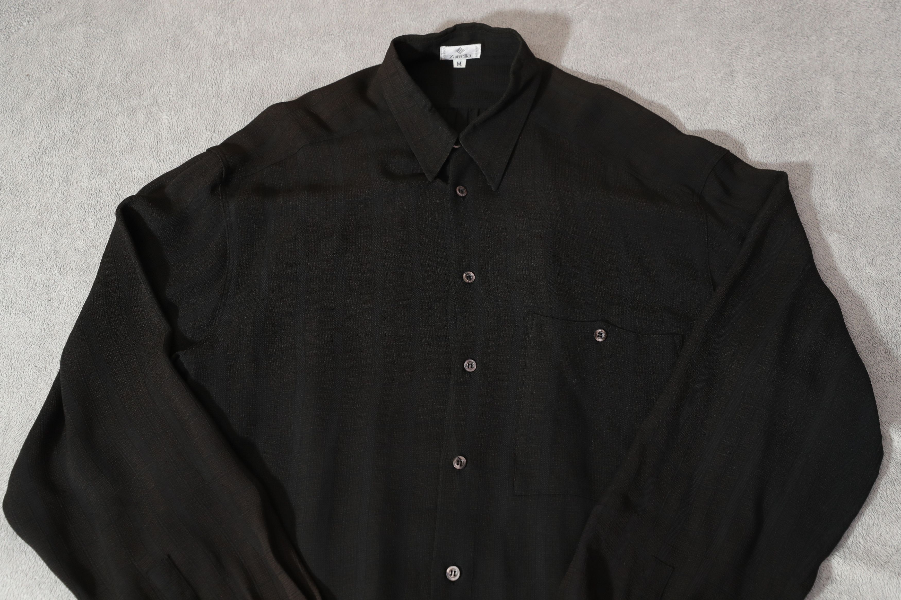 Zanella Zanella Vintage Long Sleeve Black Button Up (M) Size US M / EU 48-50 / 2 - 3 Thumbnail