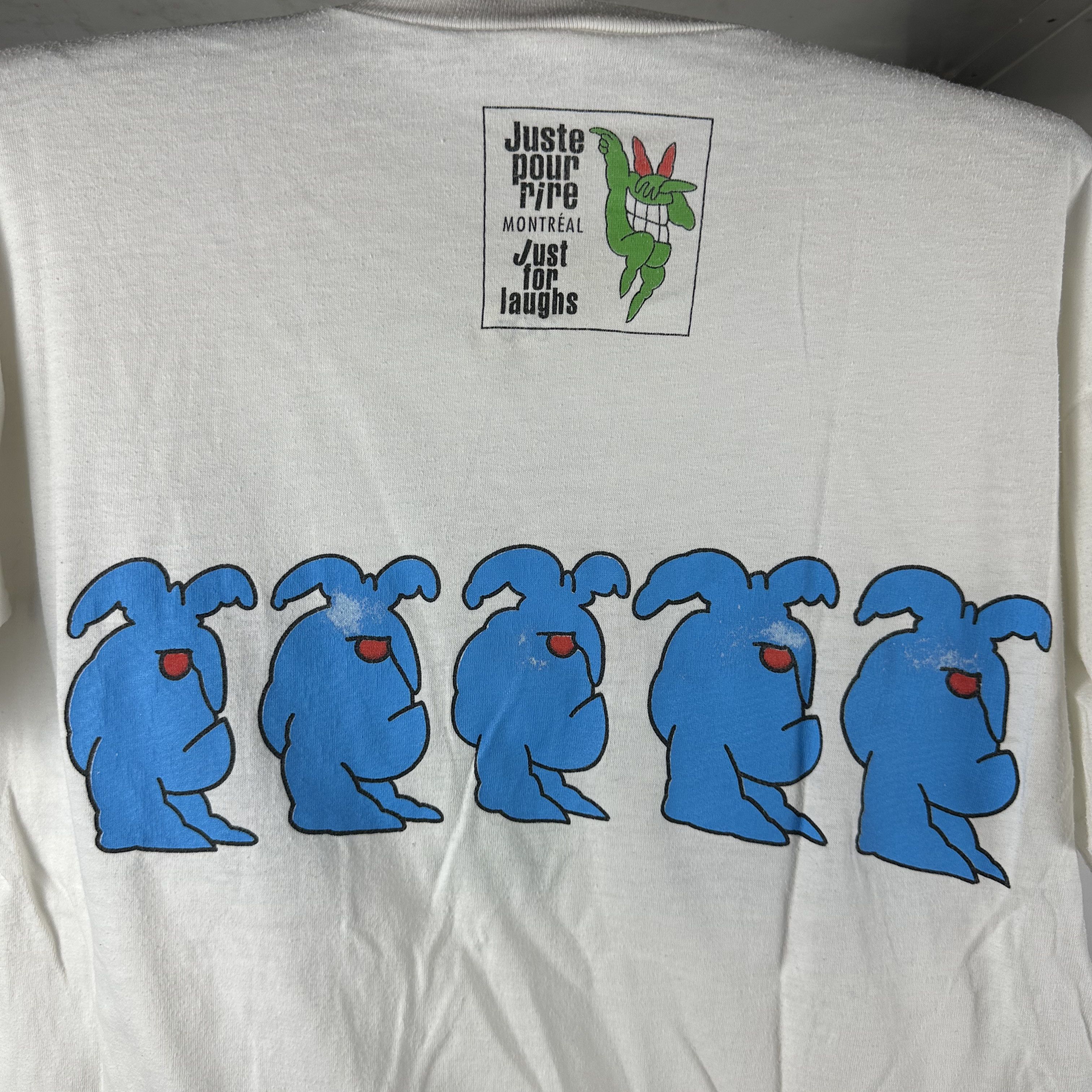 Vintage ​​​​90s Riez Juste Pour Rire Just For Laughs Montreal Tee Size US L / EU 52-54 / 3 - 4 Thumbnail