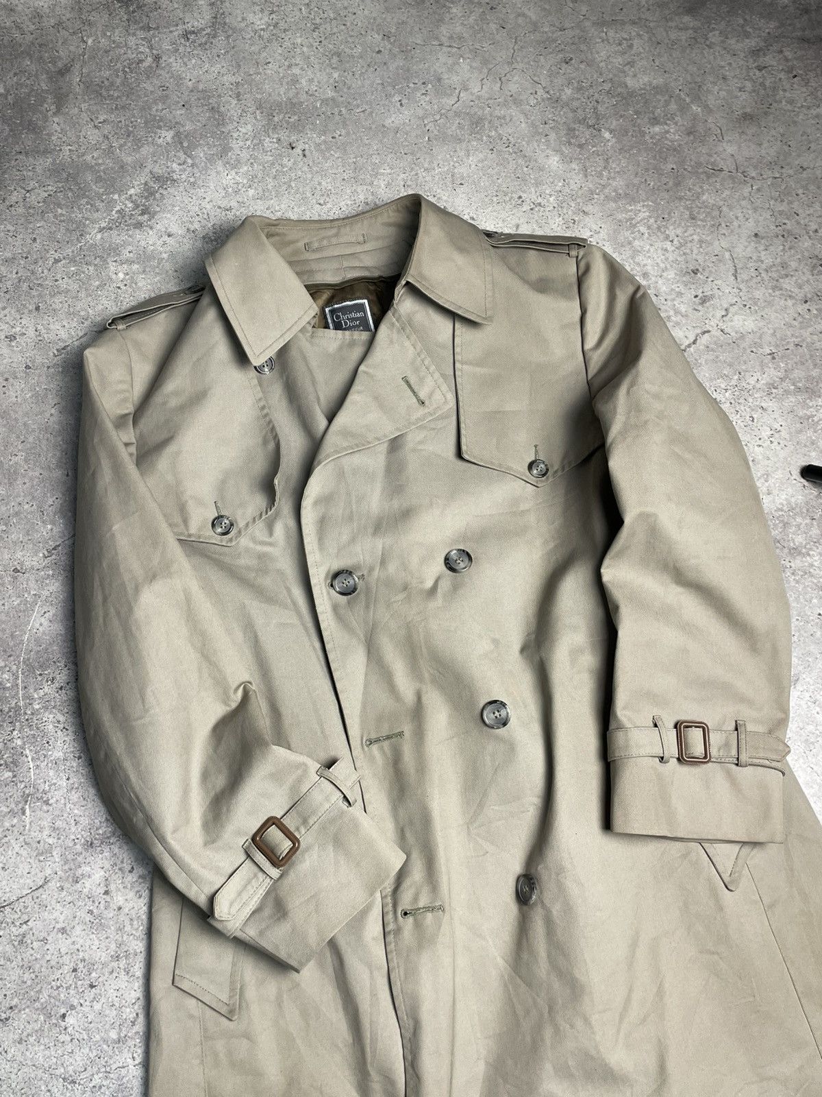 Christian Dior Monsieur Vintage Christian Dior Monsieur Trench Coat 44 R Size 44R - 2 Thumbnail