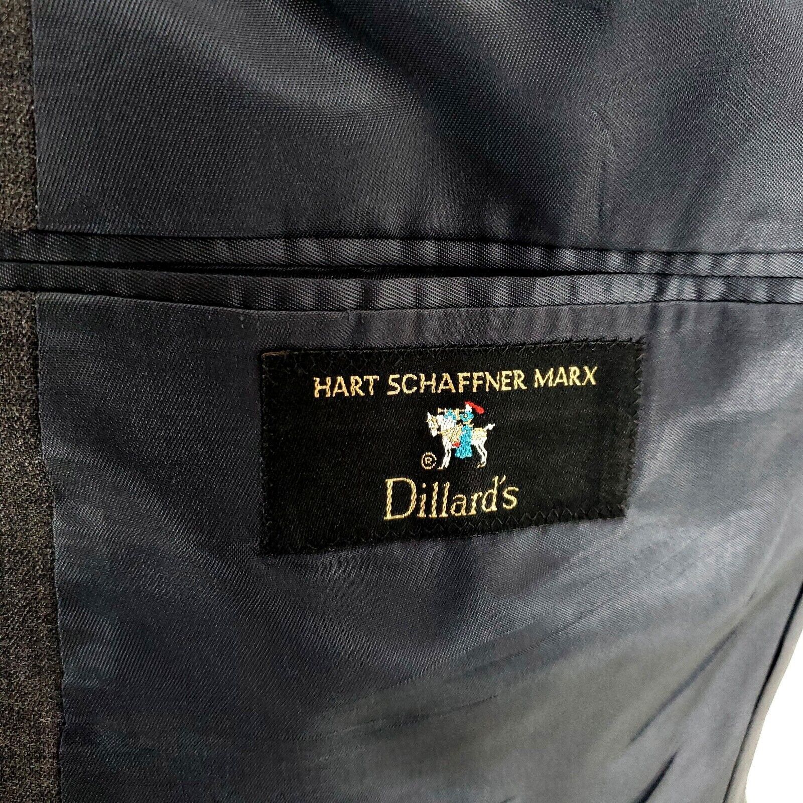 Hart Schaffner Marx Hart Schaffner Marx Comfort Plus Wool 2 Gold Button Blazer 4 Size 46L - 9 Thumbnail