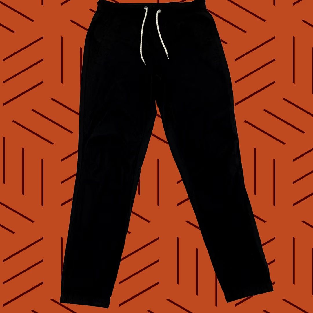 Vuori Vuori Jogger Pants Mens L Black 30" Inseam 30" Tapered Active Comfort Ripstop Traveler Organic Fabric Comfort Pocket Zipper Button Size US 33 - 1 Thumbnail